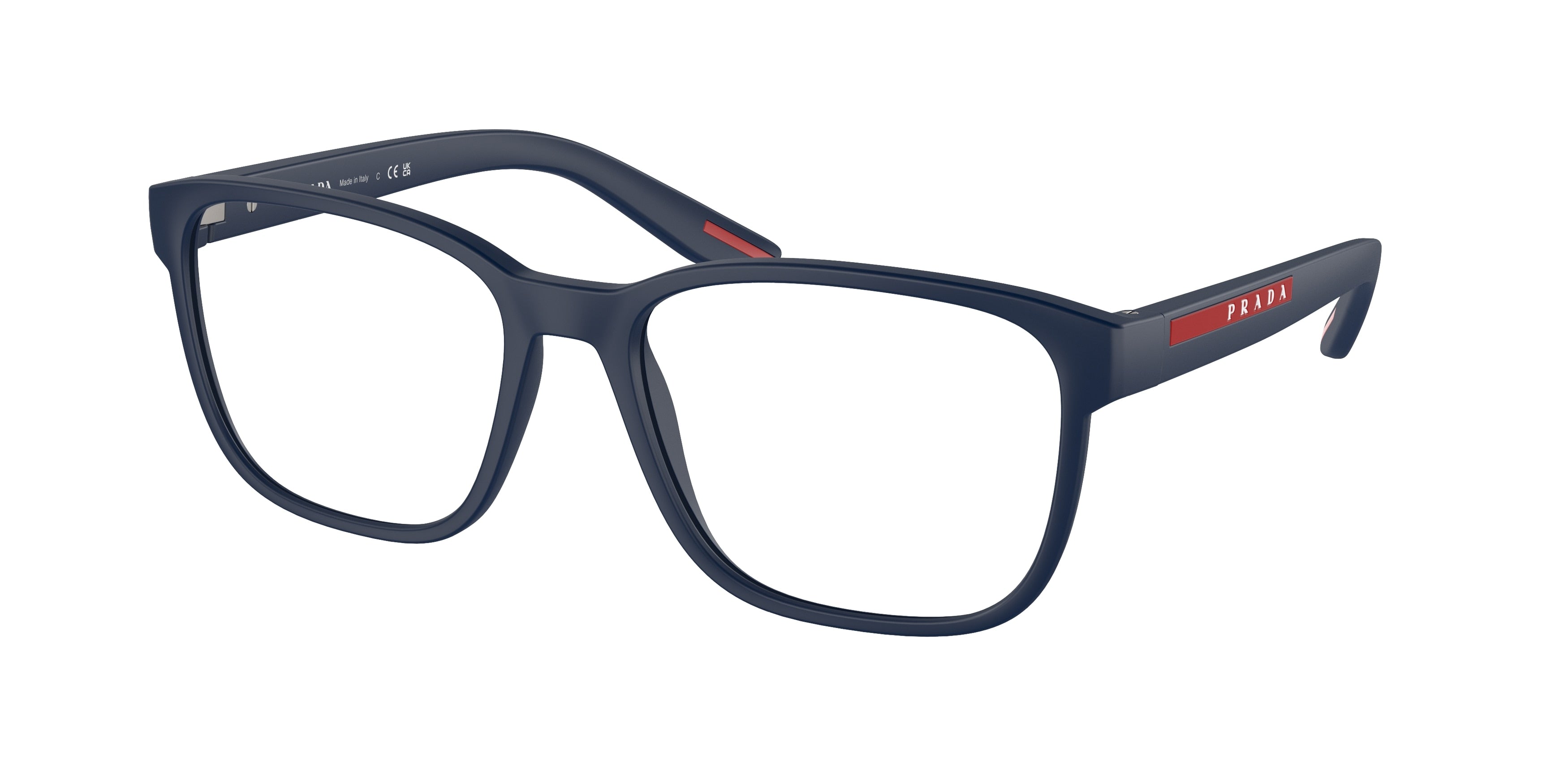 Prada Linea Rossa PS06PV Pillow Eyeglasses  MAG1O1-Matte Baltic 57-145-18 - Color Map Blue