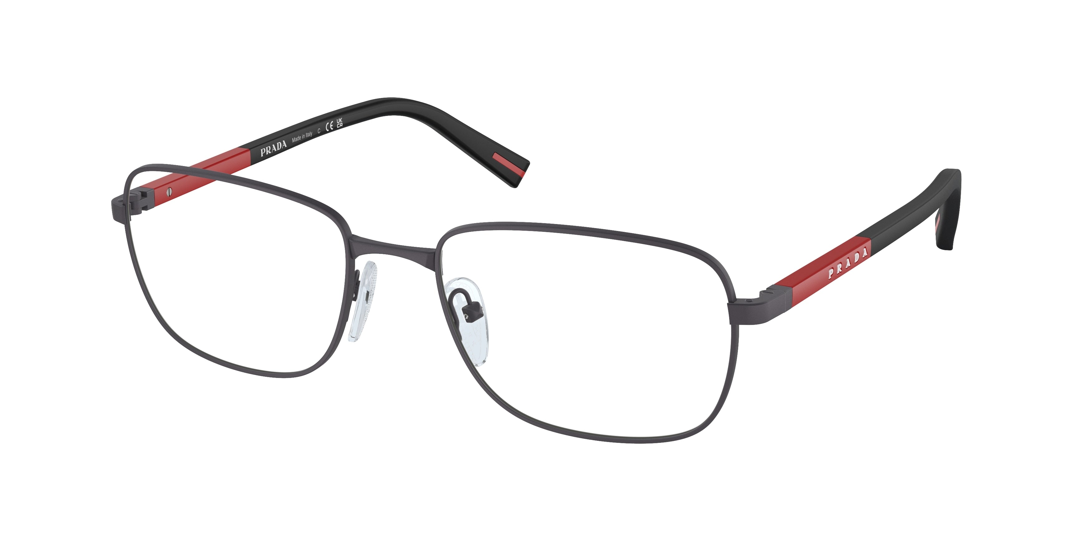 Prada Linea Rossa PS52QV Pillow Eyeglasses  06P1O1- 56-145-19 - Color Map Demo Lens