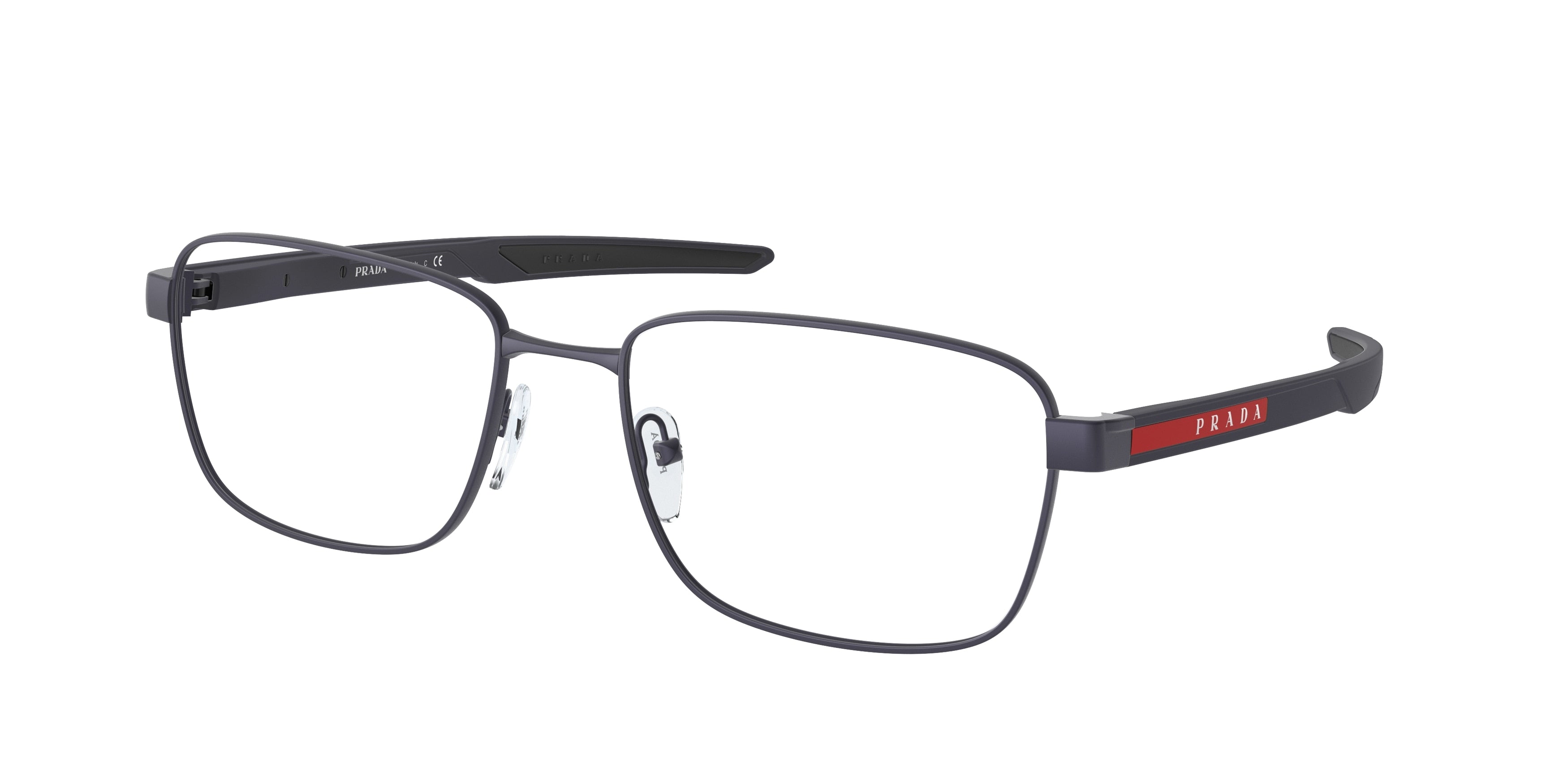 Prada Linea Rossa PS54OV Pillow Eyeglasses  UR71O1-Blue Navy 55-140-18 - Color Map Blue