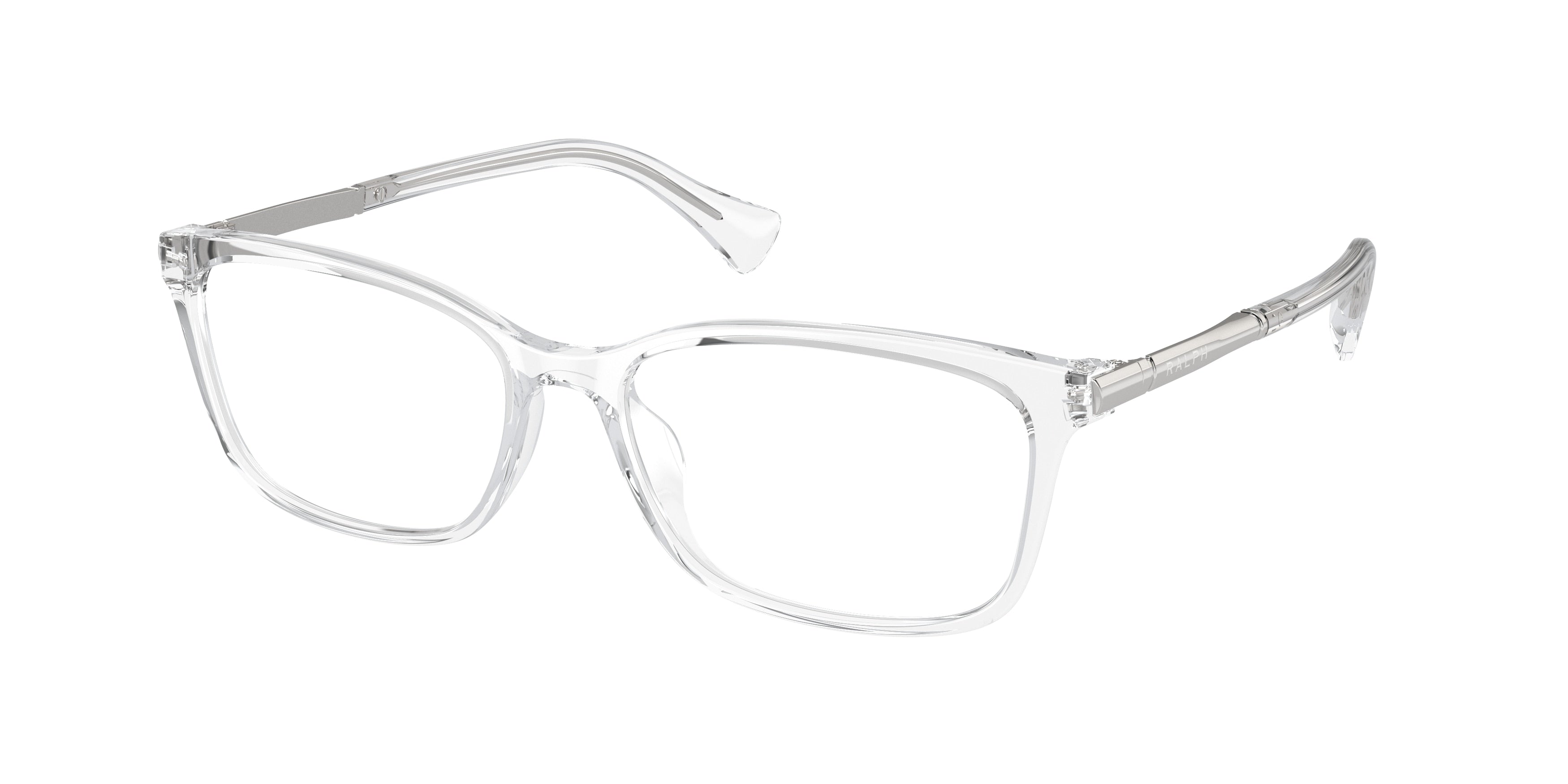 Ralph RA7160U Pillow Eyeglasses  5002-Shiny Transparent 55-140-16 - Color Map Transparent