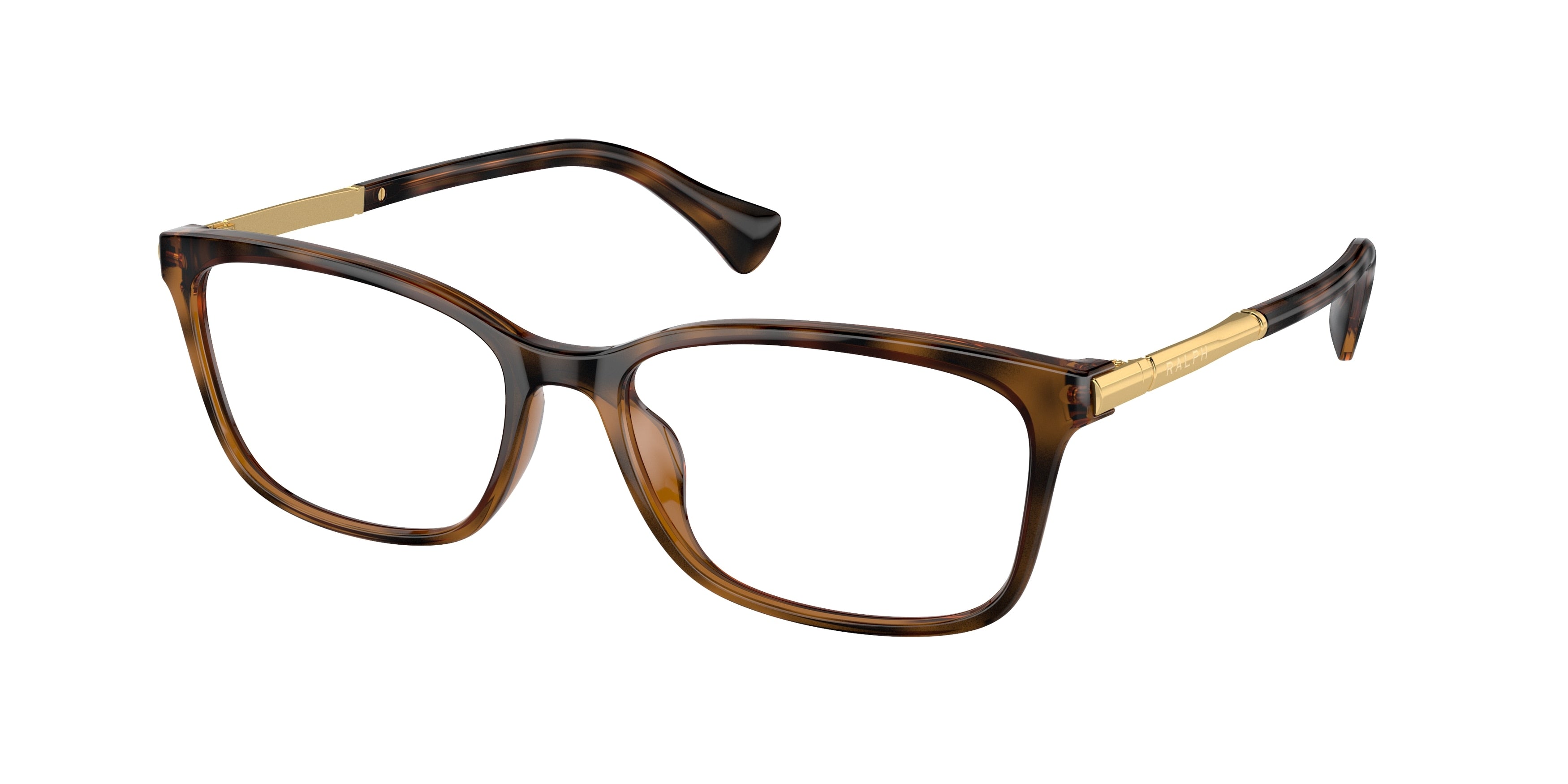 Ralph RA7160U Pillow Eyeglasses  6149-Shiny Dark Havana 55-140-16 - Color Map Tortoise