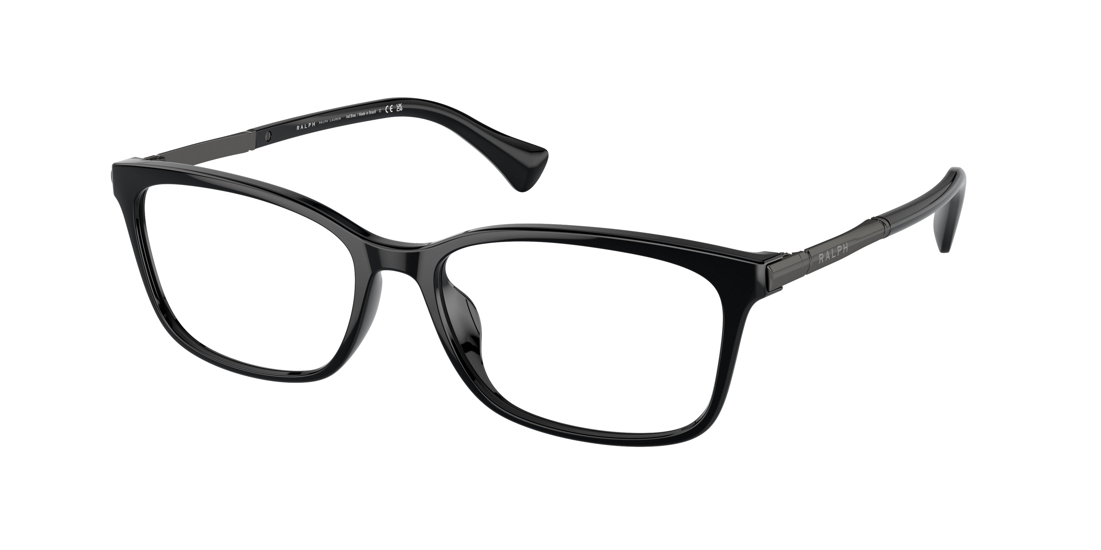 Ralph RA7160U Pillow Eyeglasses  6197-Shiny Black 55-140-16 - Color Map Black