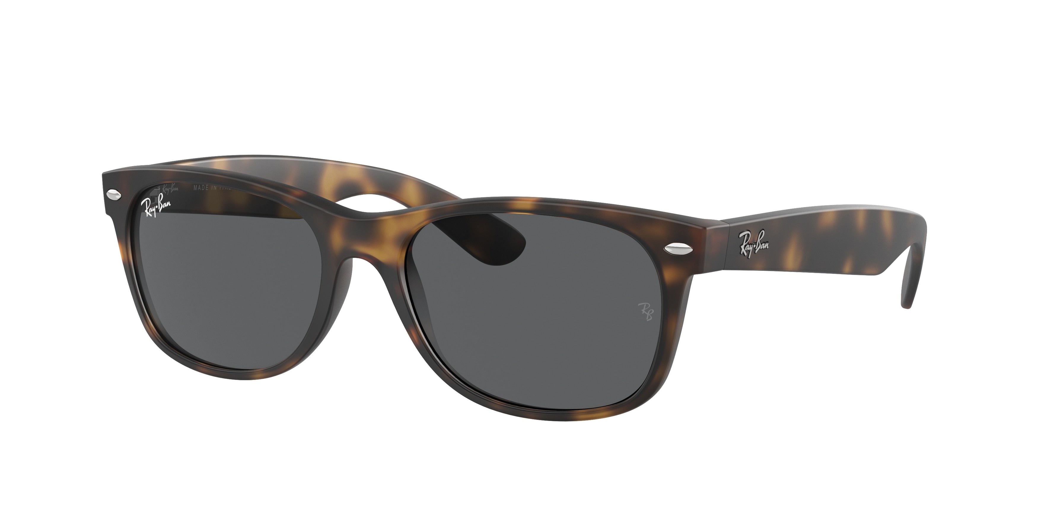 Ray-Ban NEW WAYFARER LOW BRIDGE FIT RB2132F Square Sunglasses  865/B1-Havana 54-140-18 - Color Map Tortoise