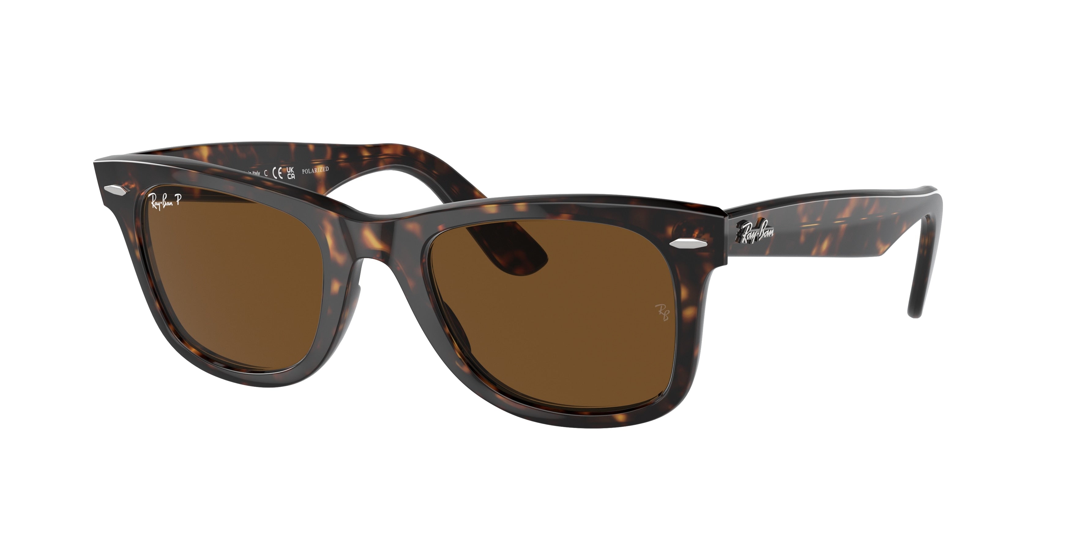 Ray-Ban WAYFARER RB2140 Square Sunglasses  902/57-Tortoise 50-150-22 - Color Map Tortoise