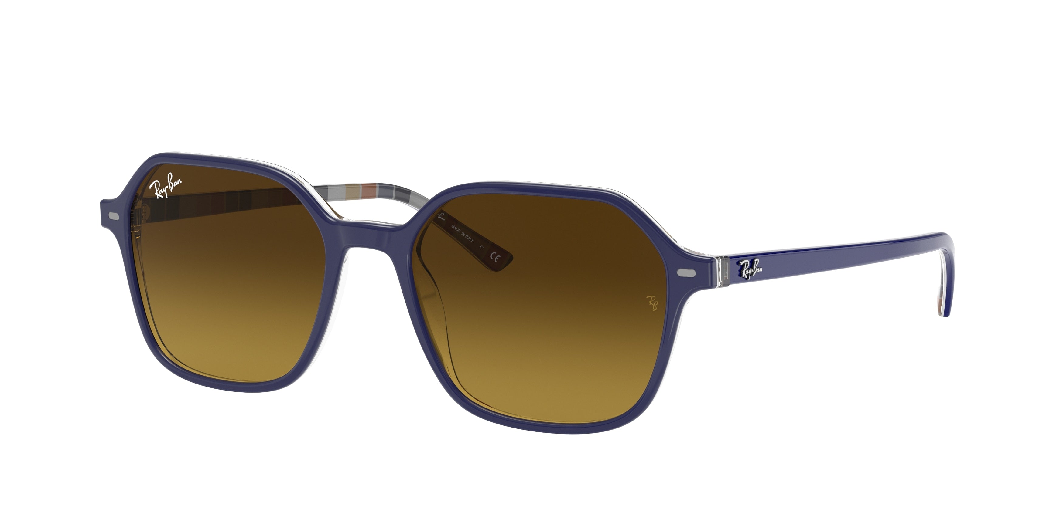 Ray-Ban JOHN RB2194 Square Sunglasses  132085-Blue 53-145-18 - Color Map Blue