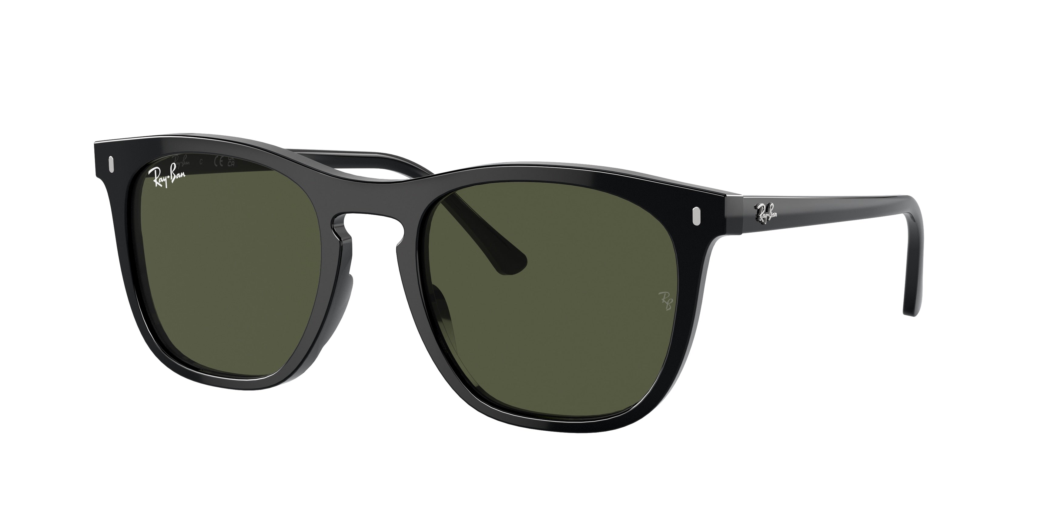 Ray-Ban RB2210 Square Sunglasses  901/31-Black 53-145-21 - Color Map Black