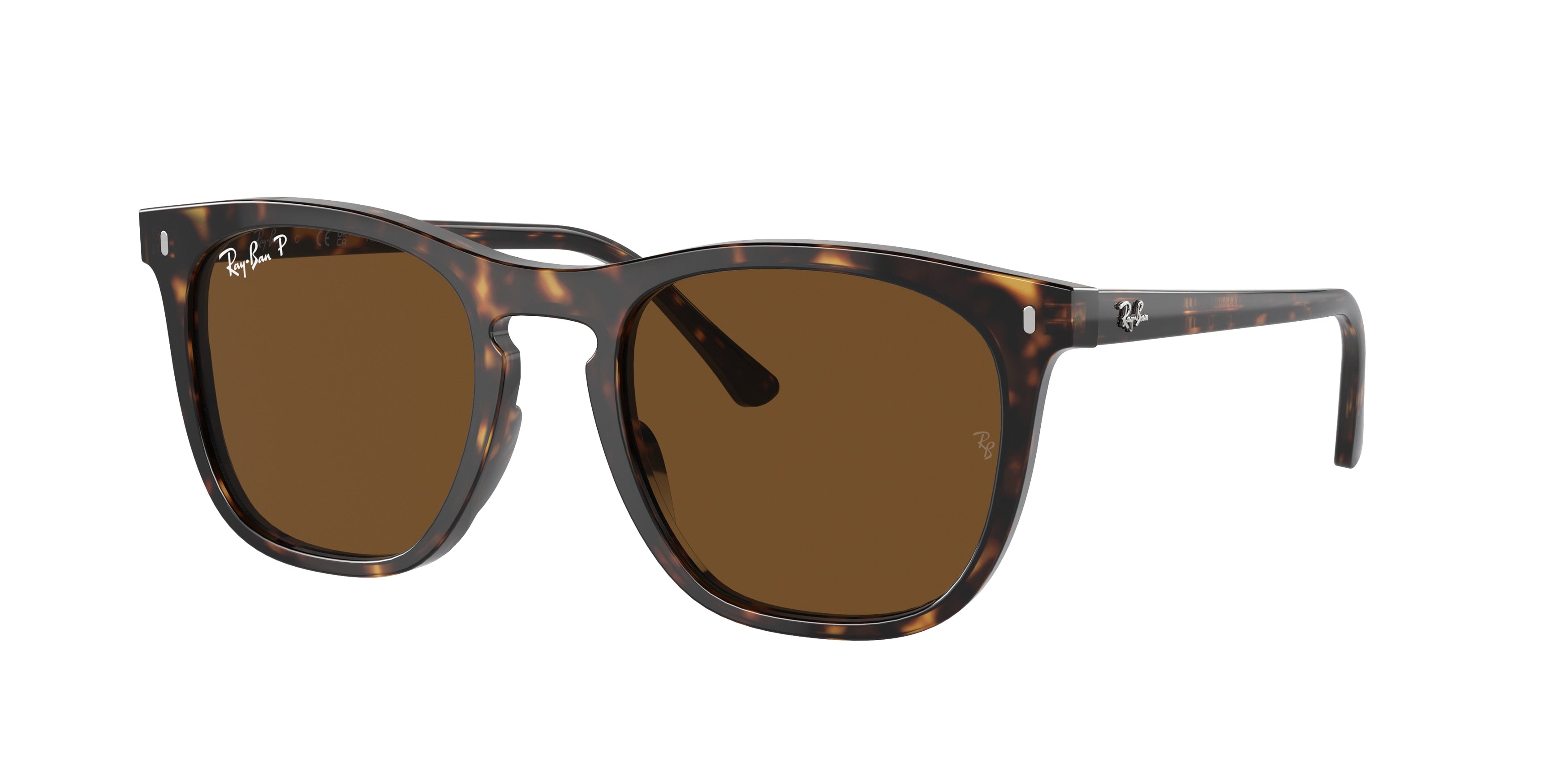 Ray-Ban RB2210 Square Sunglasses  902/57-Havana 53-145-21 - Color Map Tortoise