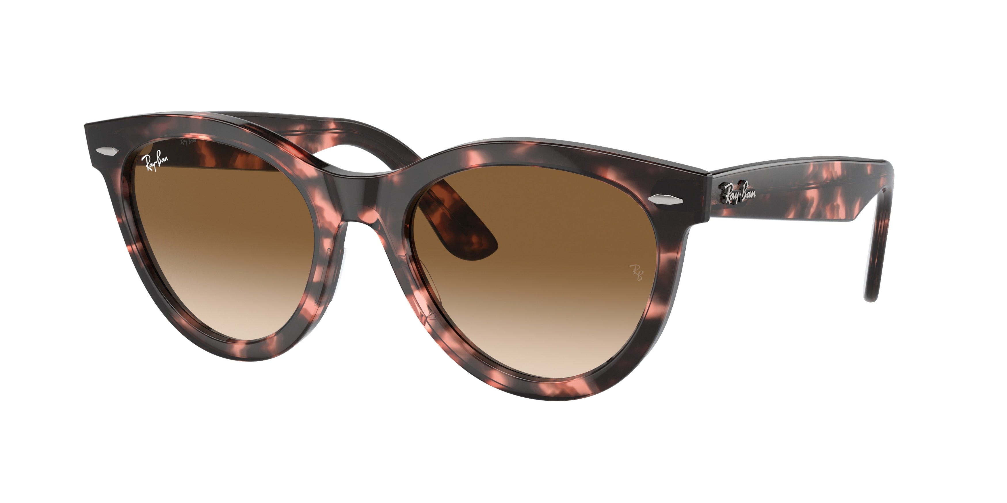 Ray-Ban WAYFARER WAY RB2241F Round Sunglasses  133451-Pink Havana 54-150-21 - Color Map Tortoise