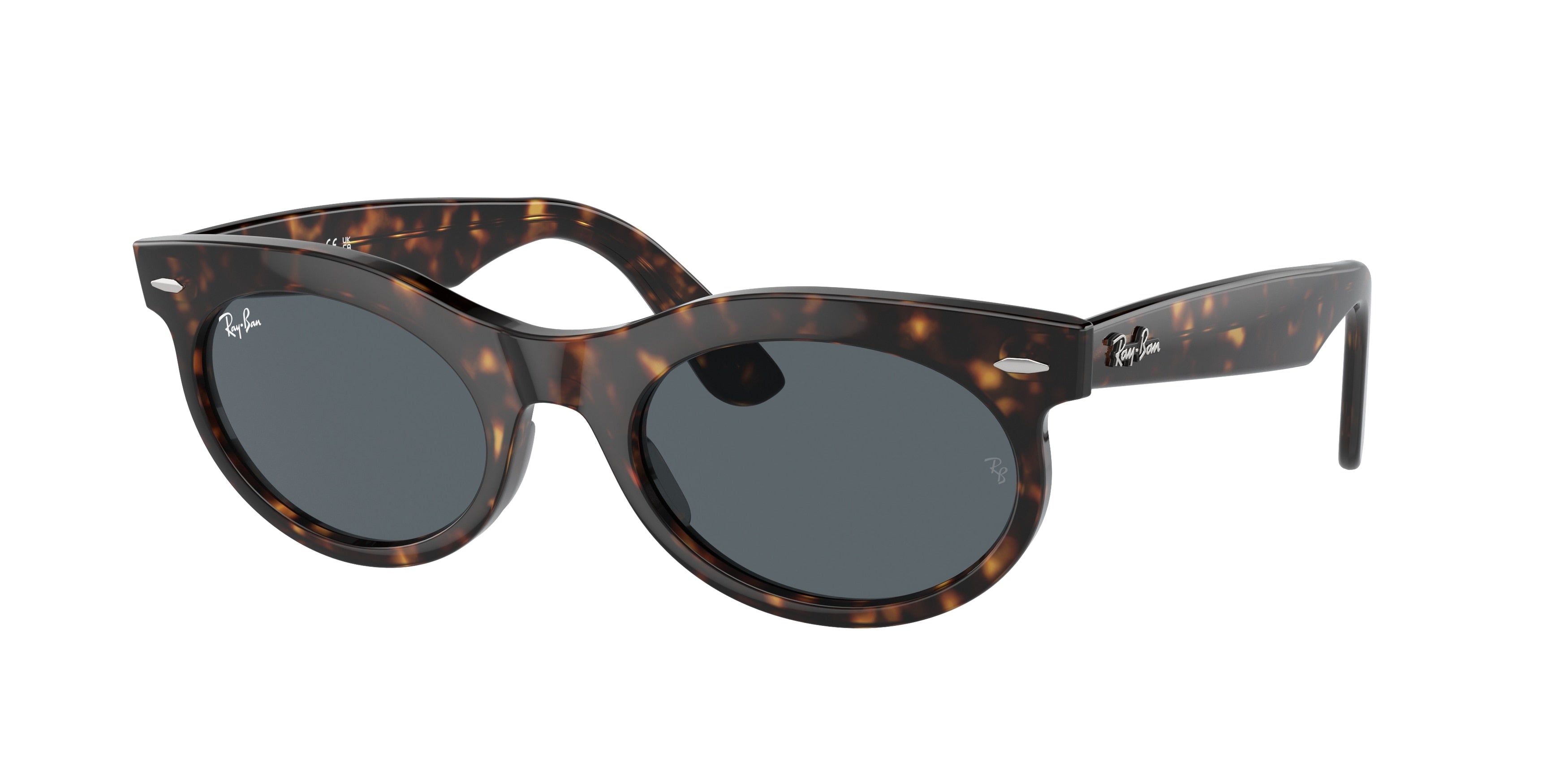 Ray-Ban WAYFARER OVAL RB2242F Oval Sunglasses  902/R5-Havana 53-150-22 - Color Map Tortoise