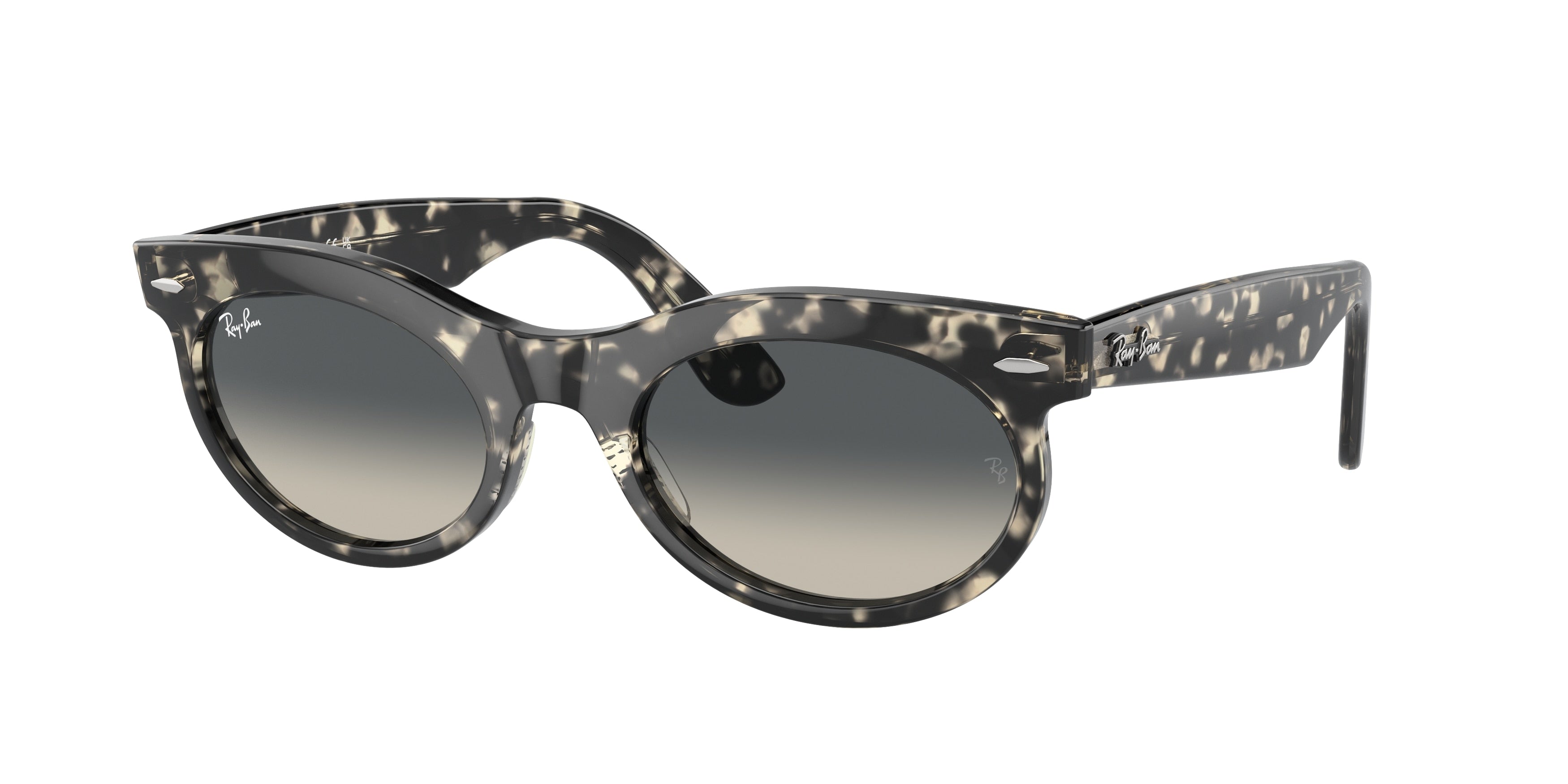 Ray-Ban WAYFARER OVAL RB2242 Oval Sunglasses  133371-Grey Havana 53-150-22 - Color Map Tortoise