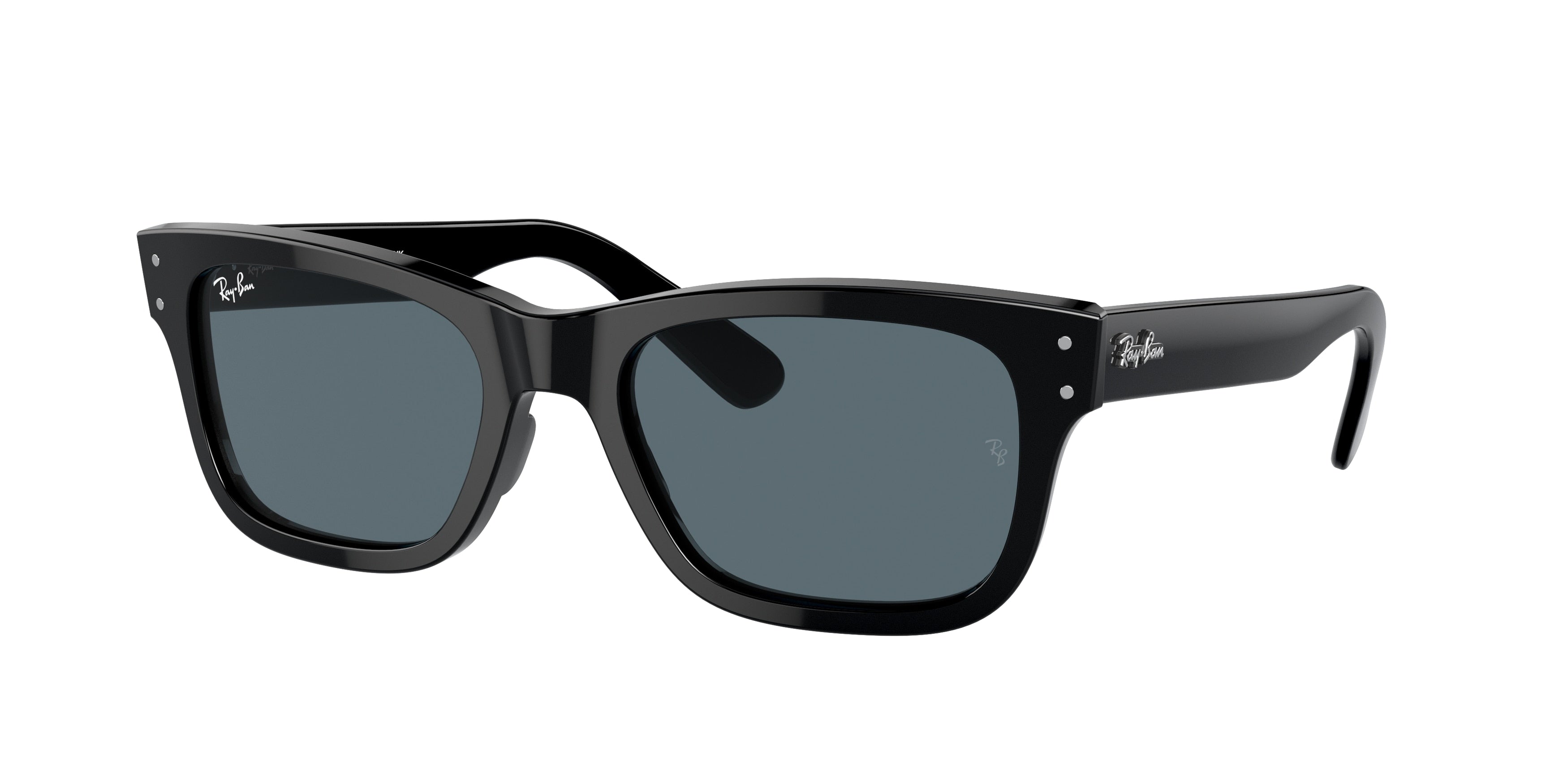 Ray-Ban MR BURBANK RB2283 Rectangle Sunglasses  901/R5-Black 55-145-20 - Color Map Black