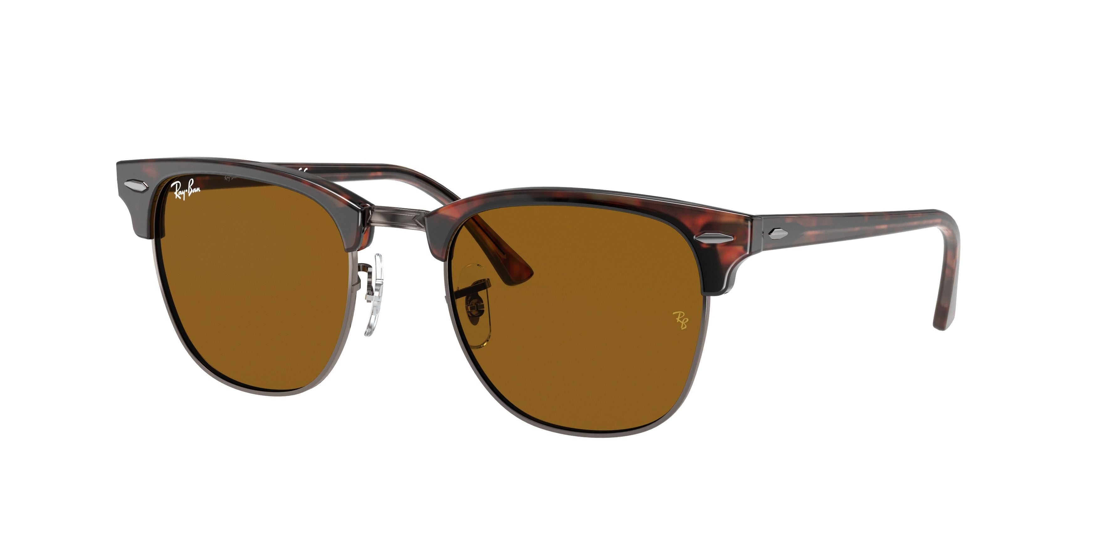 Ray-Ban CLUBMASTER RB3016 Square Sunglasses  W3388-Havana 49-140-21 - Color Map Tortoise