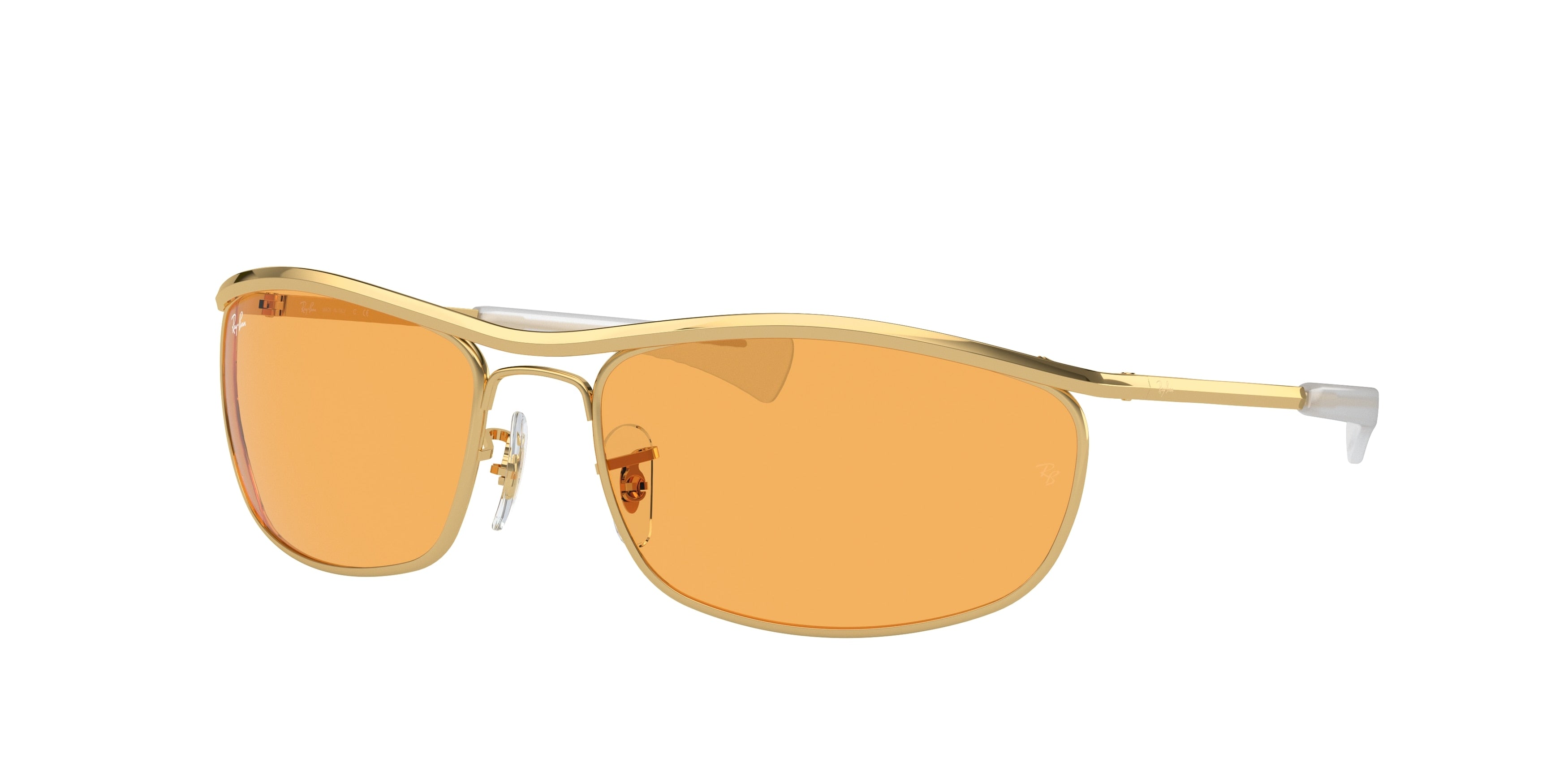 Ray-Ban OLYMPIAN I DELUXE RB3119M Oval Sunglasses  001/13-Gold 62-125-18 - Color Map Gold