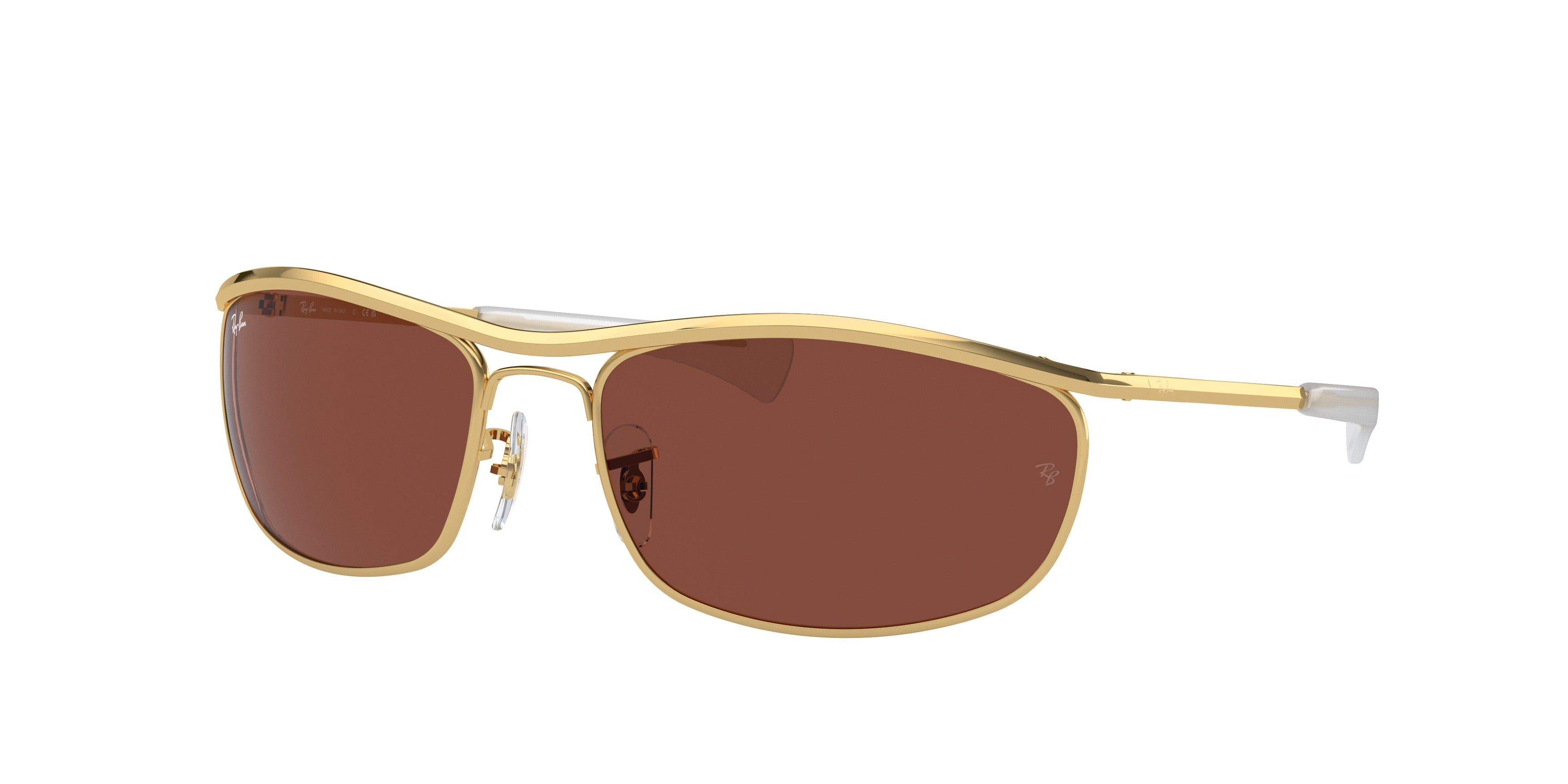 Ray-Ban OLYMPIAN I DELUXE RB3119M Oval Sunglasses  001/C5-Gold 62-125-18 - Color Map Gold