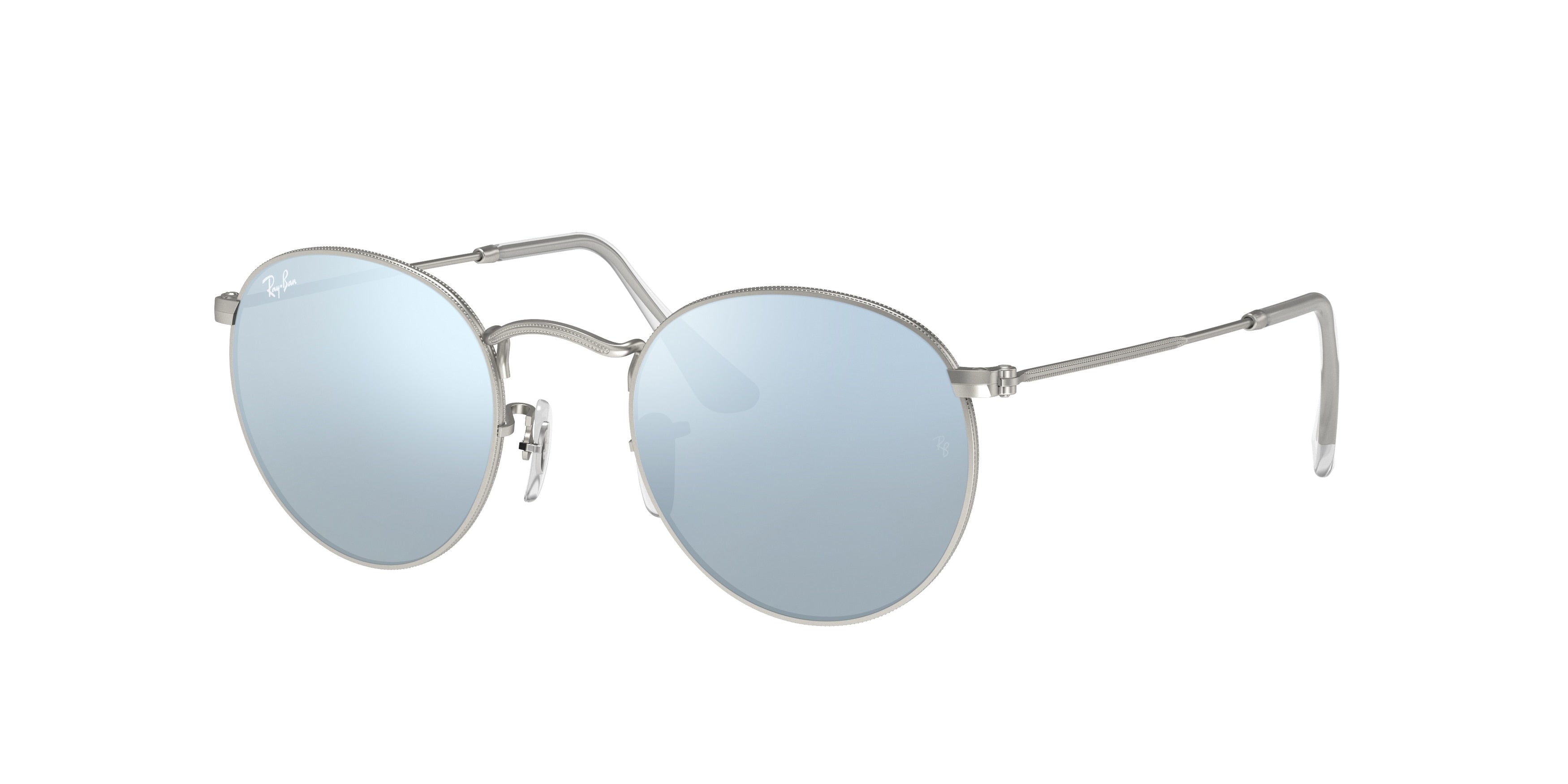 Ray-Ban ROUND METAL RB3447 Round Sunglasses  019/30-Silver 53-145-21 - Color Map Silver