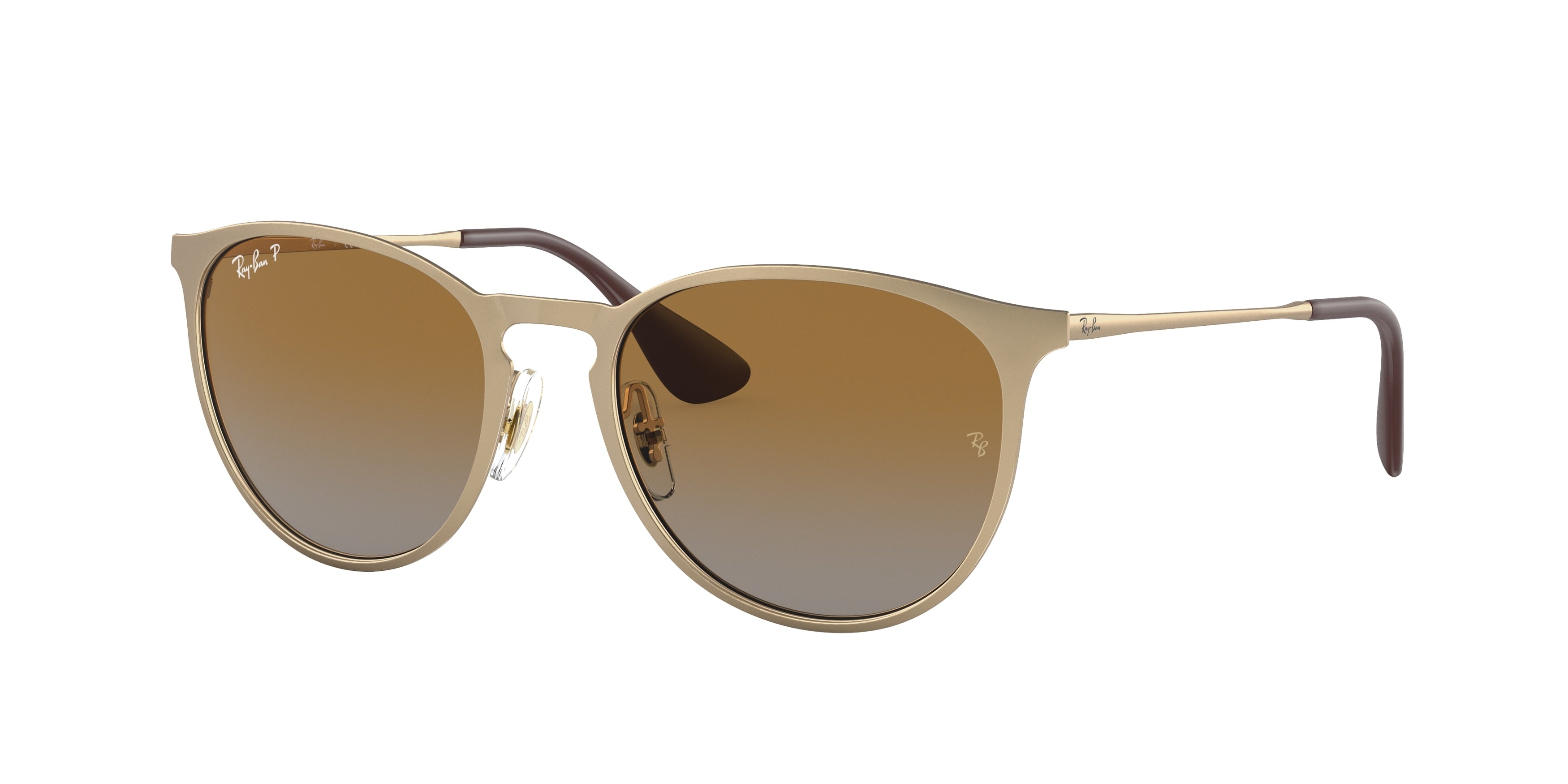 Ray-Ban ERIKA METAL RB3539 Phantos Sunglasses  112/T5-Gold 54-145-19 - Color Map Gold