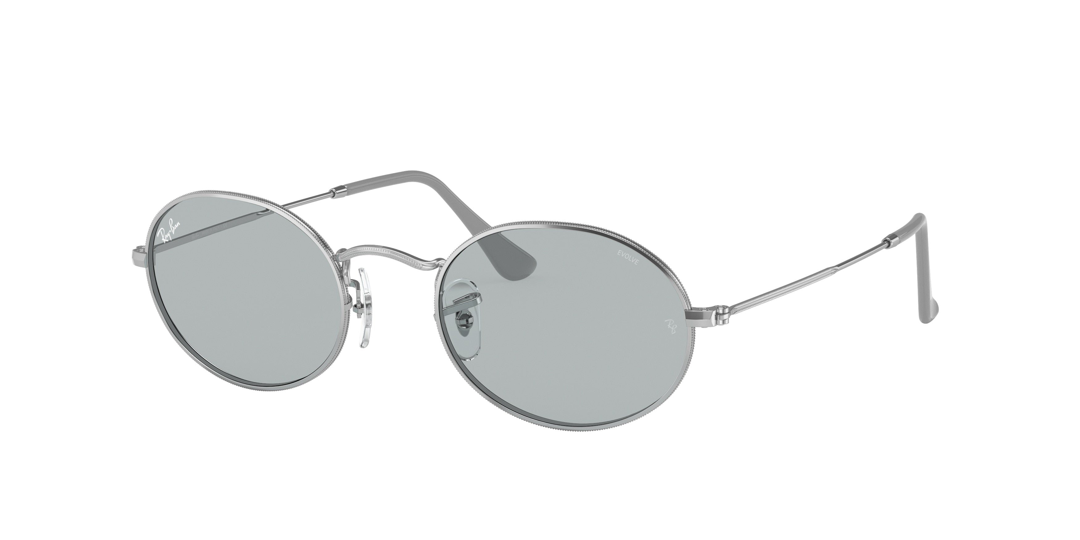 Ray-Ban OVAL RB3547 Oval Sunglasses  003/T3-Silver 51-145-21 - Color Map Silver