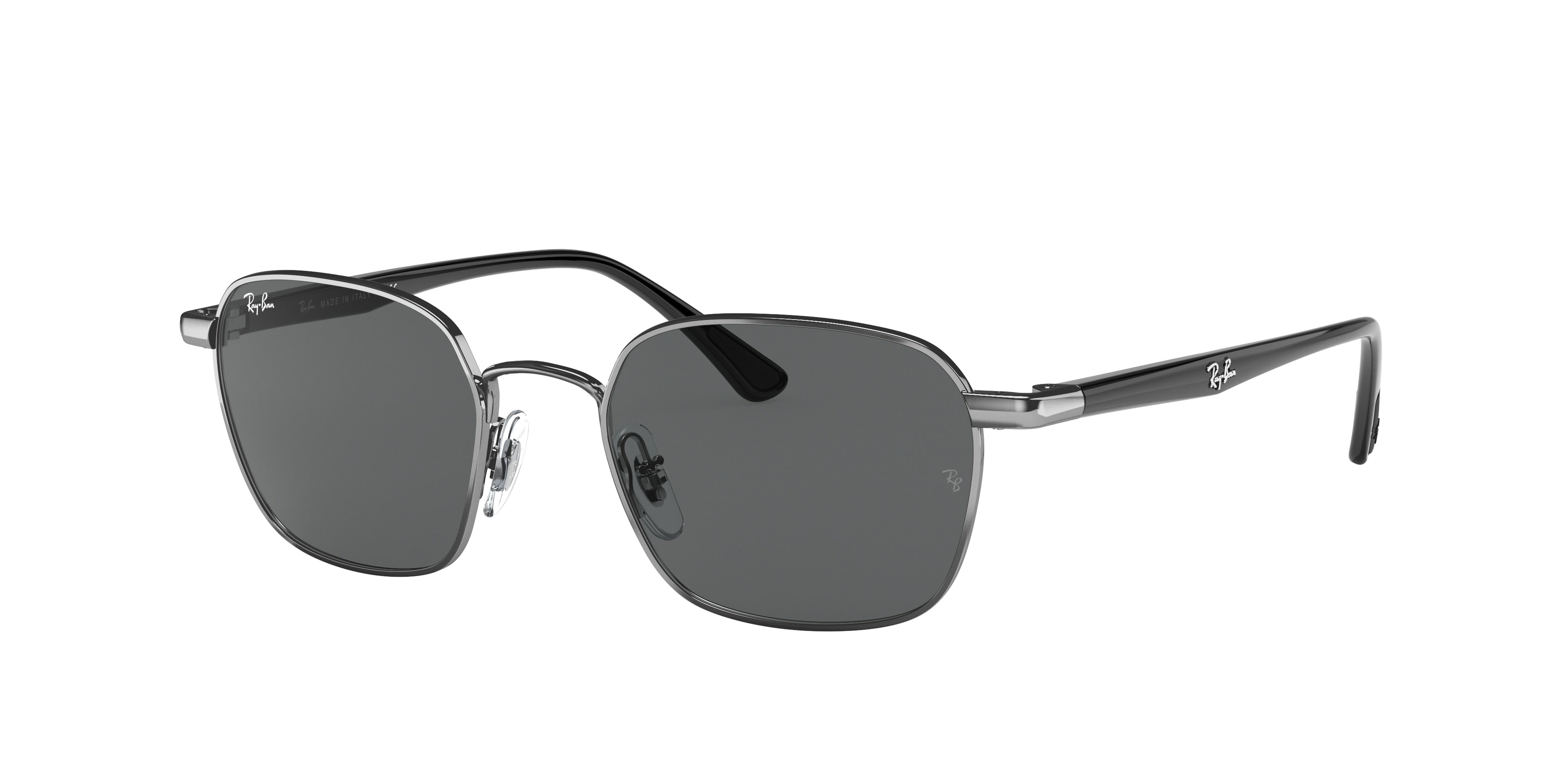 Ray-Ban RB3664 Square Sunglasses  004/B1-Gunmetal 50-145-19 - Color Map Grey