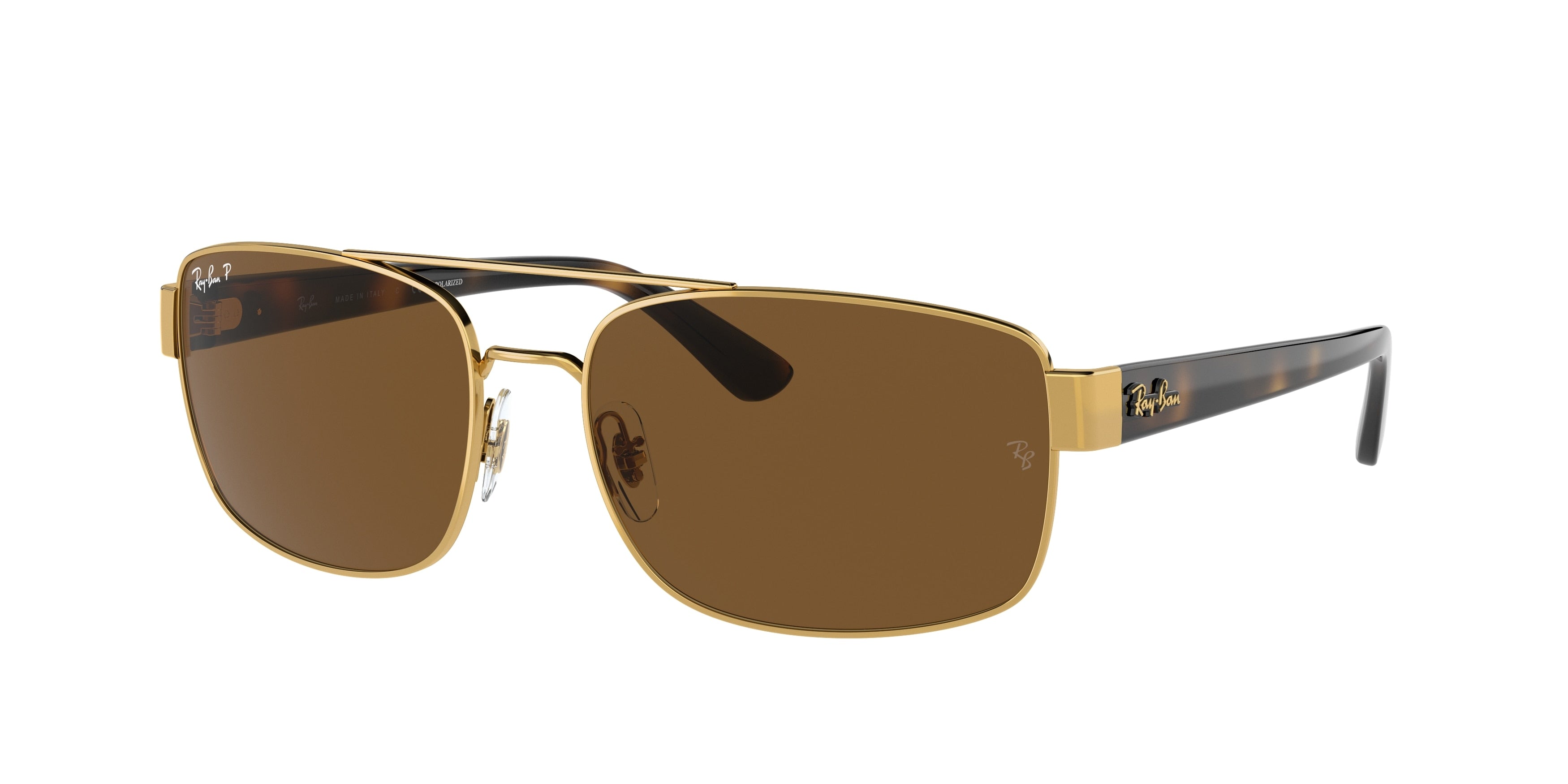 Ray-Ban RB3687 Pillow Sunglasses  001/57-Gold 61-140-17 - Color Map Gold