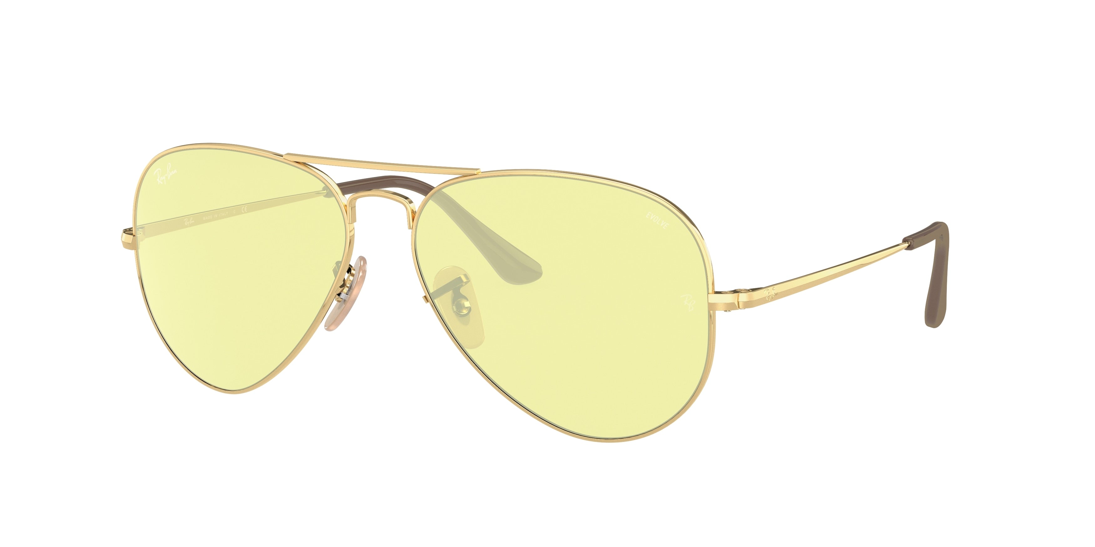 Ray-Ban AVIATOR METAL II RB3689 Pilot Sunglasses  001/T4-Gold 58-140-14 - Color Map Gold