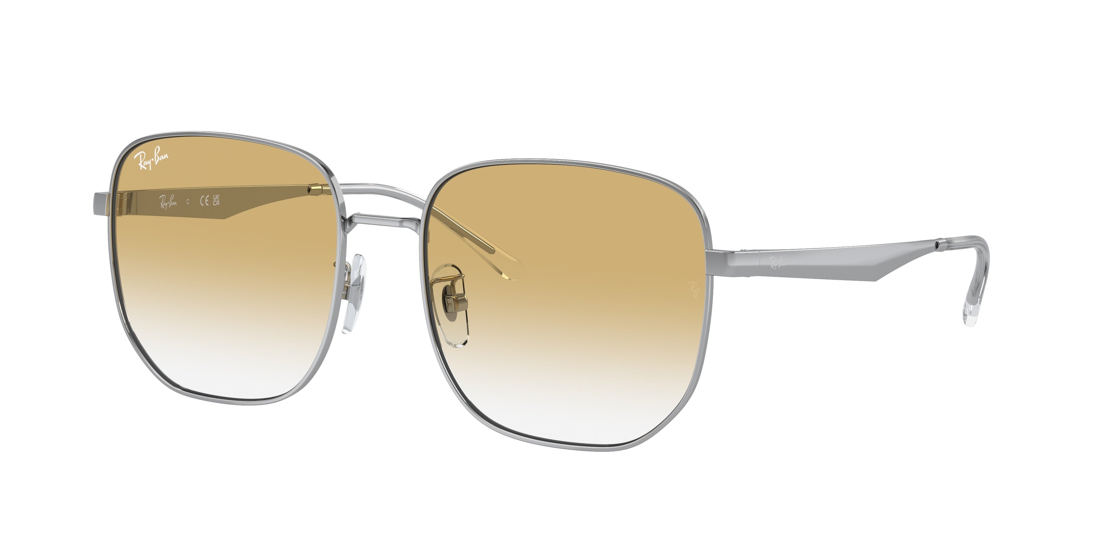 Ray-Ban RB3713D Irregular Sunglasses  003/2Q-Silver 57-145-18 - Color Map Silver