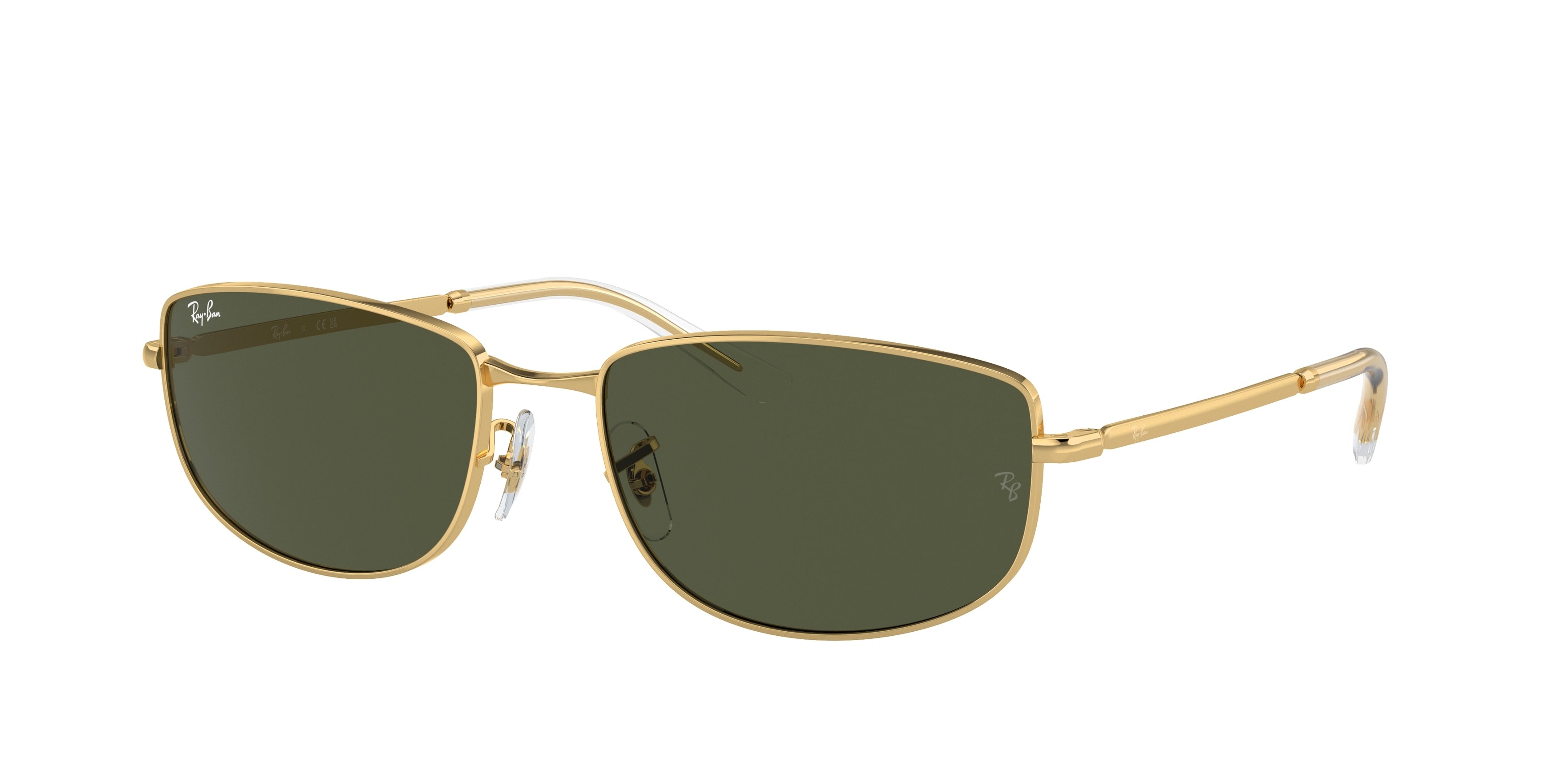 Ray-Ban RB3732 Irregular Sunglasses  001/31-Gold 59-145-18 - Color Map Gold