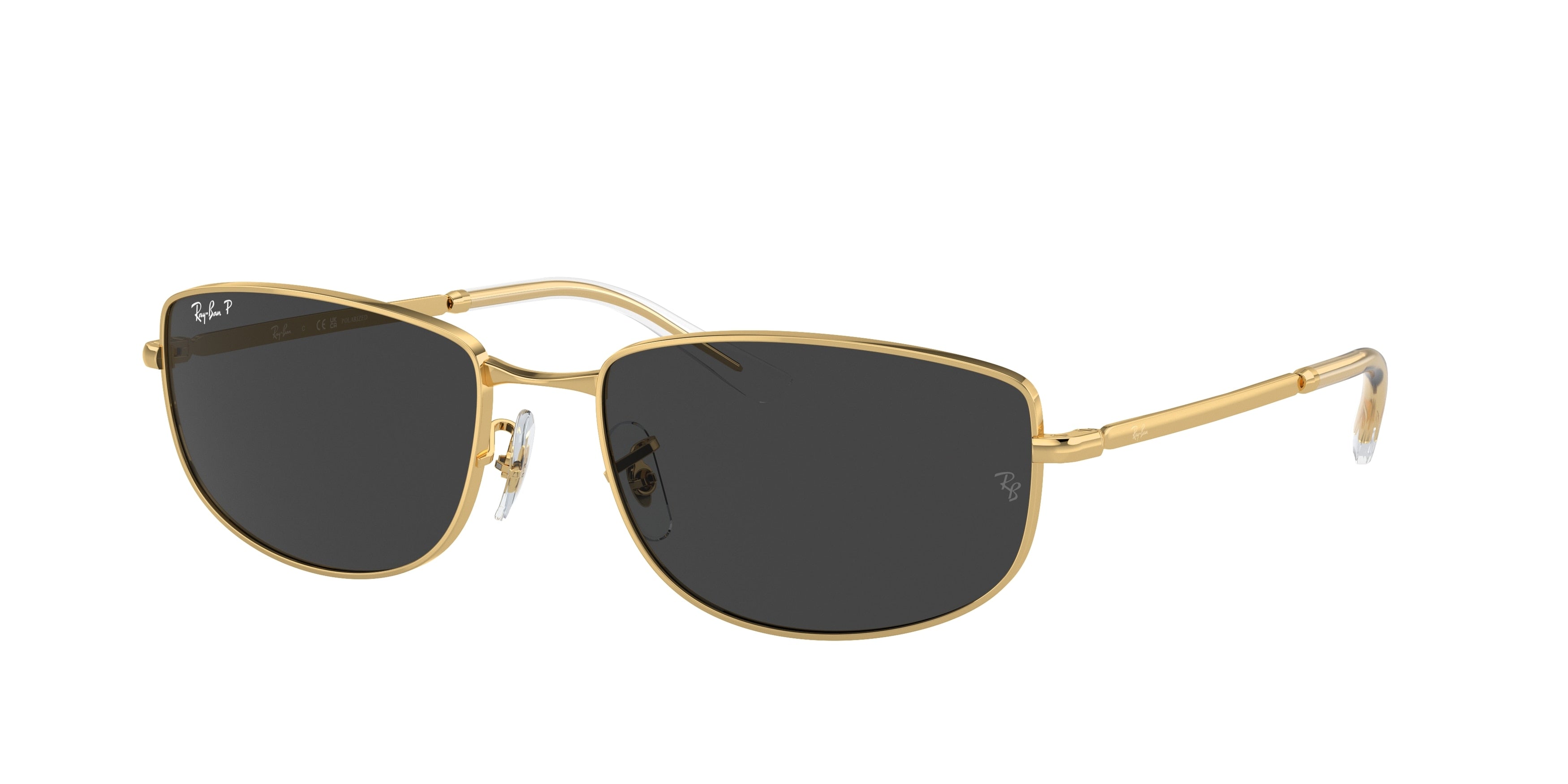 Ray-Ban RB3732 Irregular Sunglasses  001/48-Gold 59-145-18 - Color Map Gold