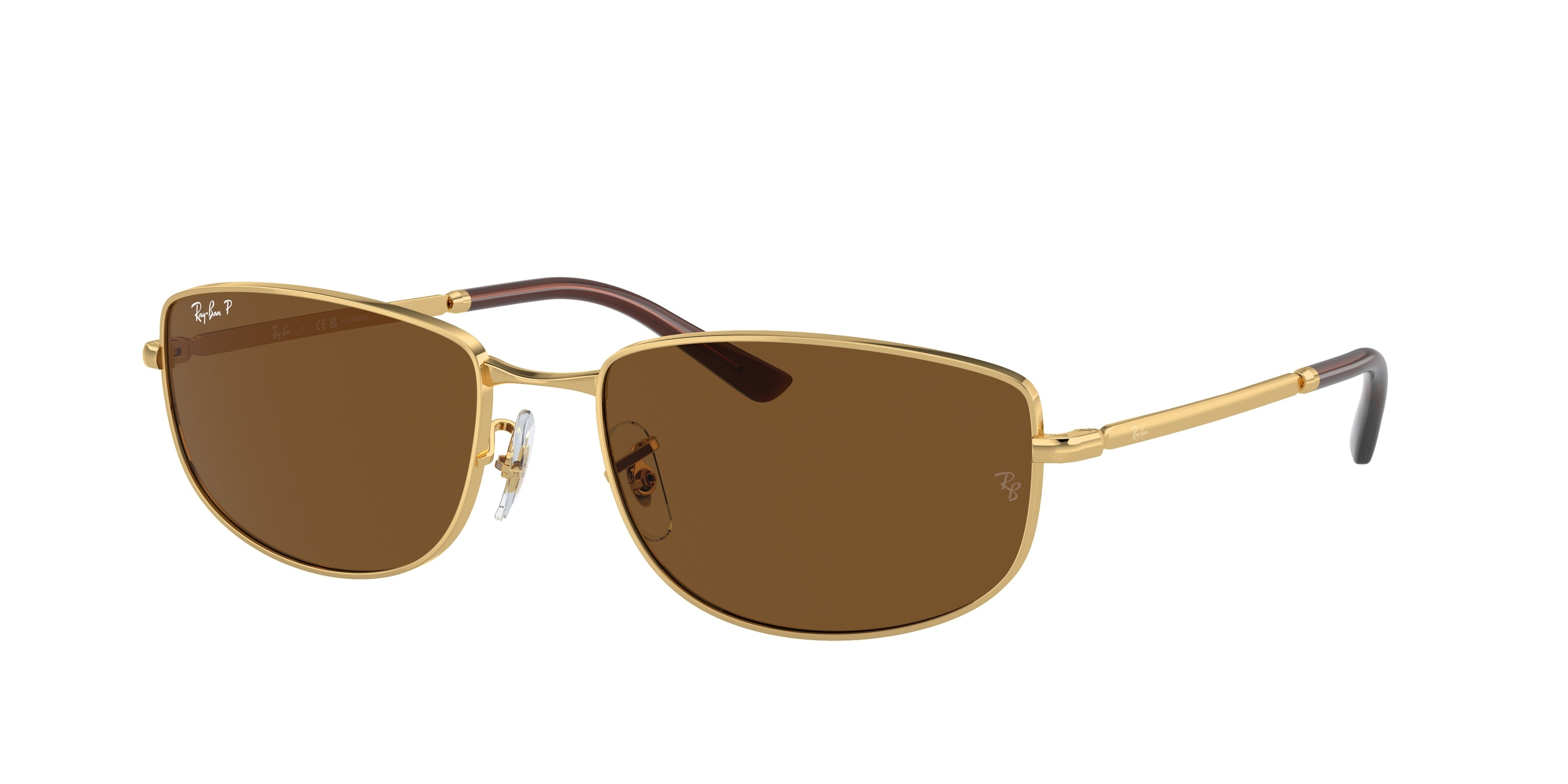 Ray-Ban RB3732 Irregular Sunglasses  001/57-Gold 59-145-18 - Color Map Gold