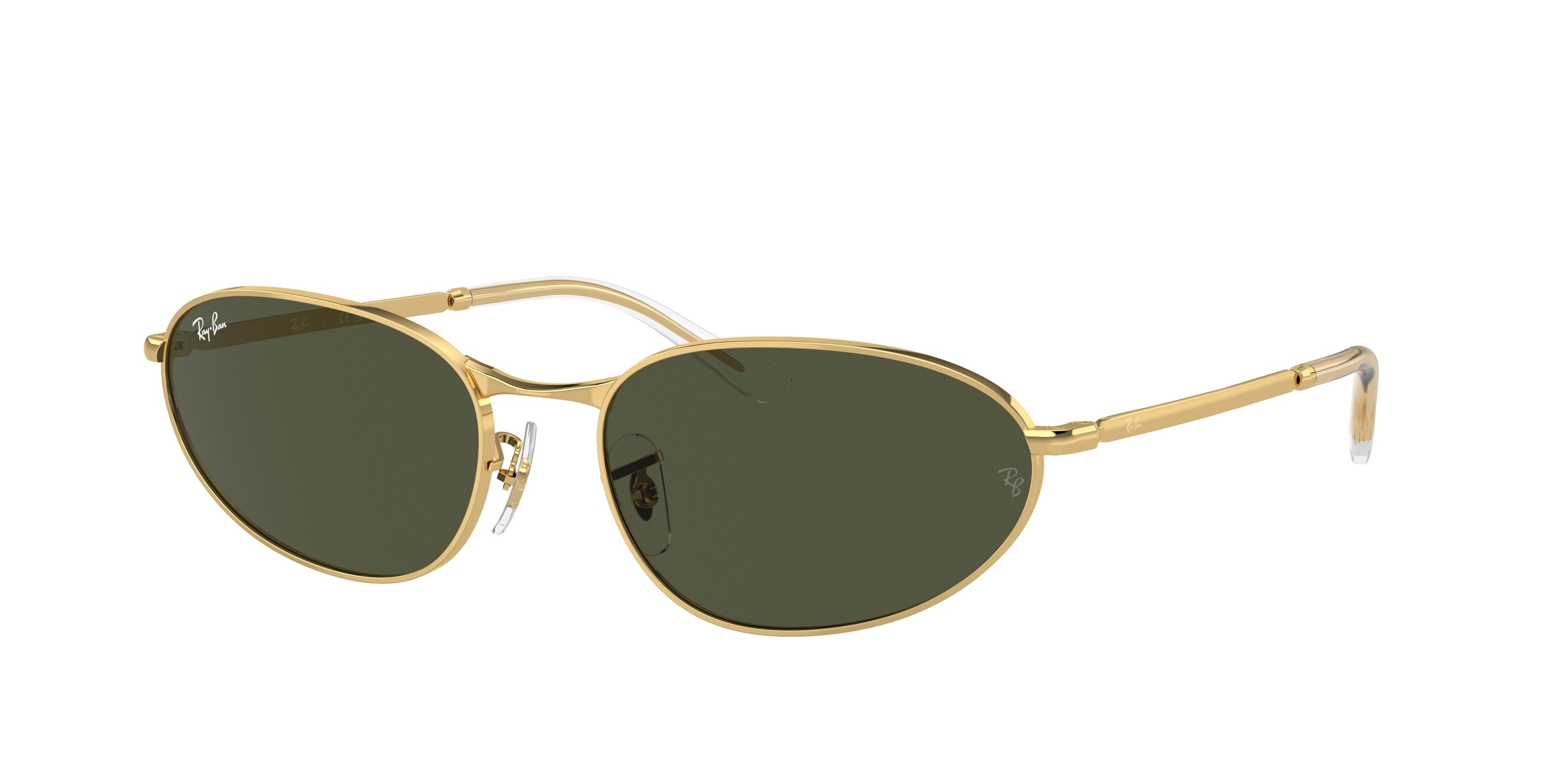 Ray-Ban RB3734 Irregular Sunglasses  001/31-Gold 59-145-18 - Color Map Gold