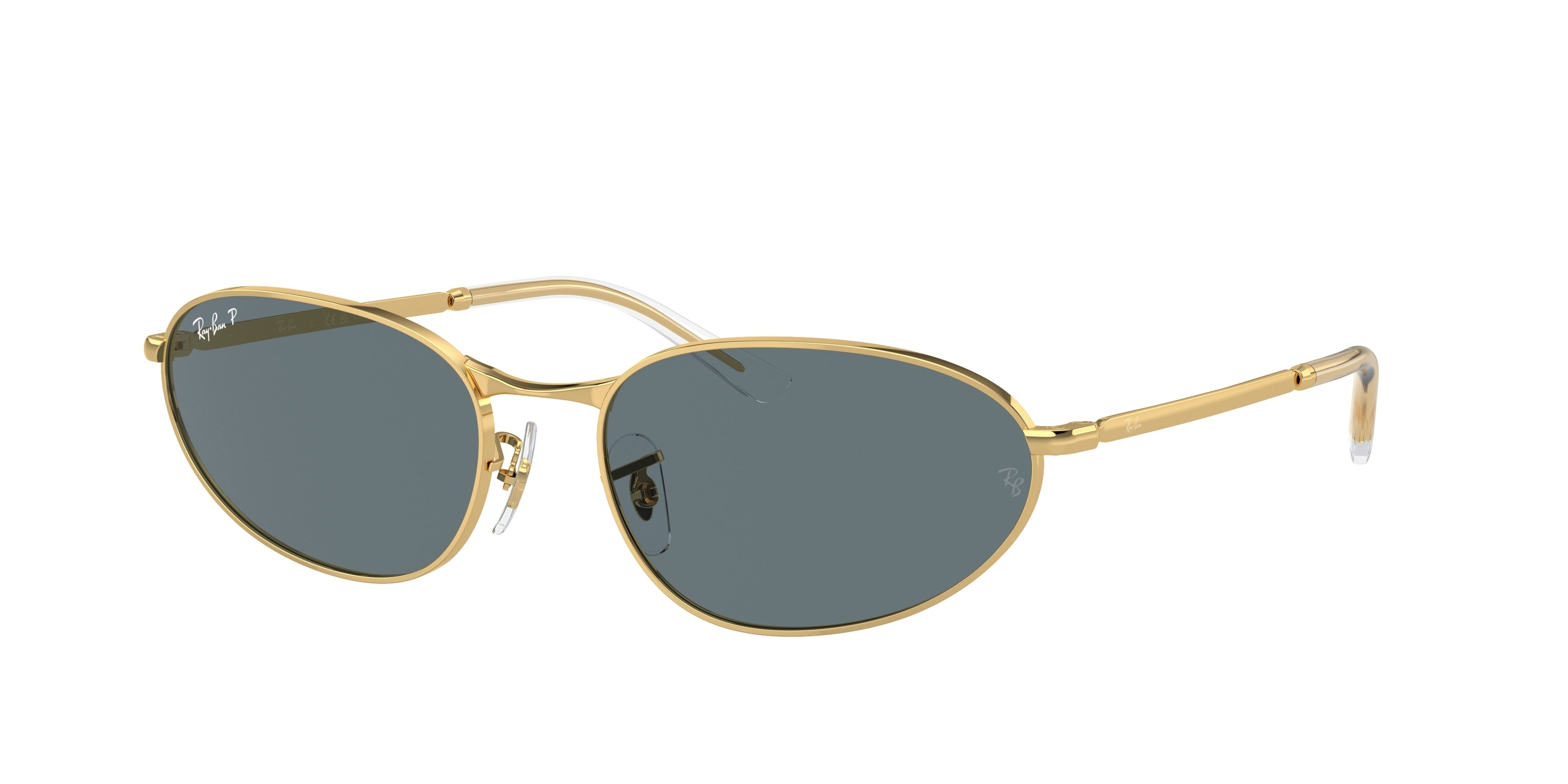 Ray-Ban RB3734 Irregular Sunglasses  001/3R-Gold 59-145-18 - Color Map Gold