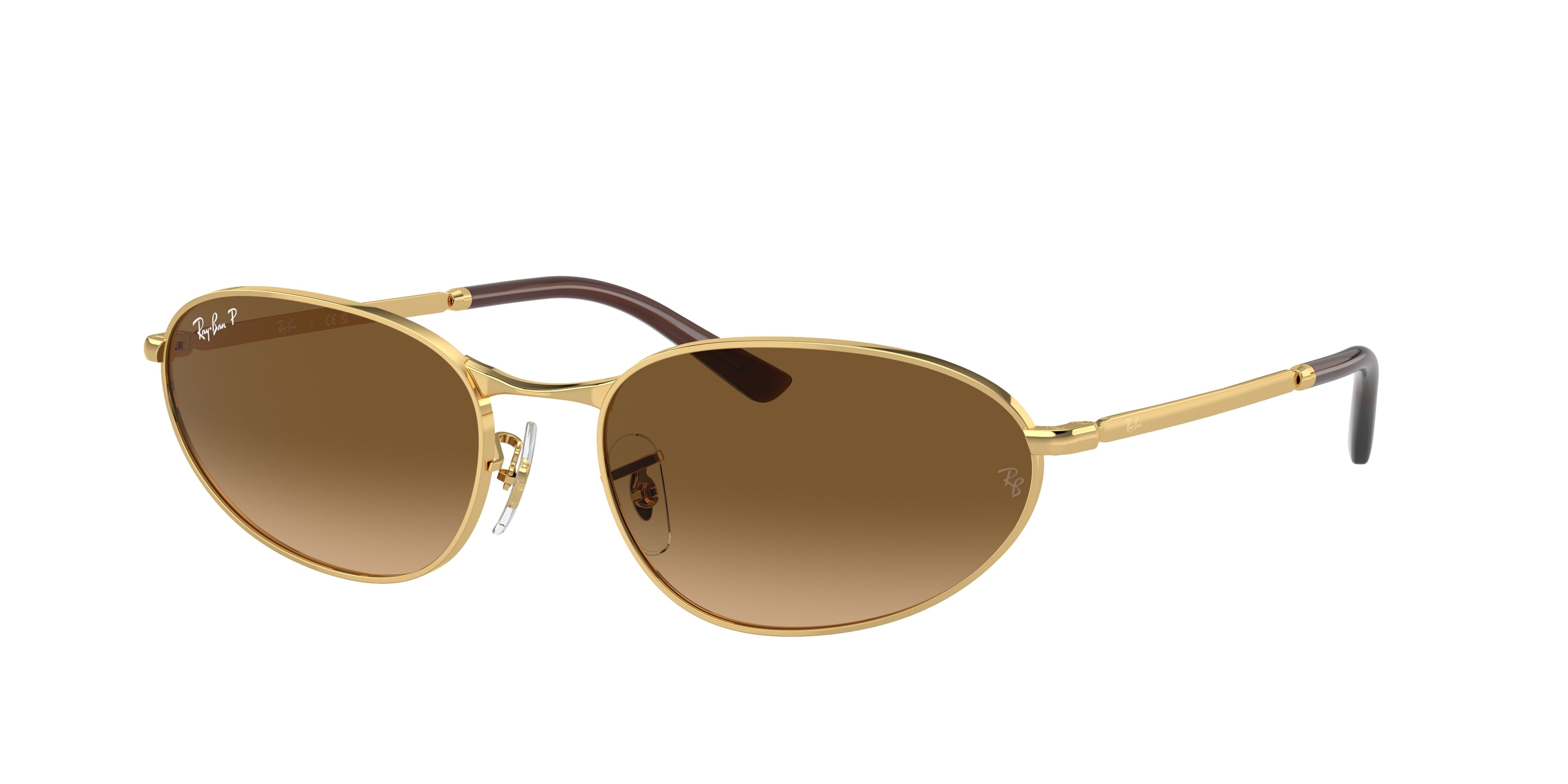 Ray-Ban RB3734 Irregular Sunglasses  001/M2-Gold 59-145-18 - Color Map Gold