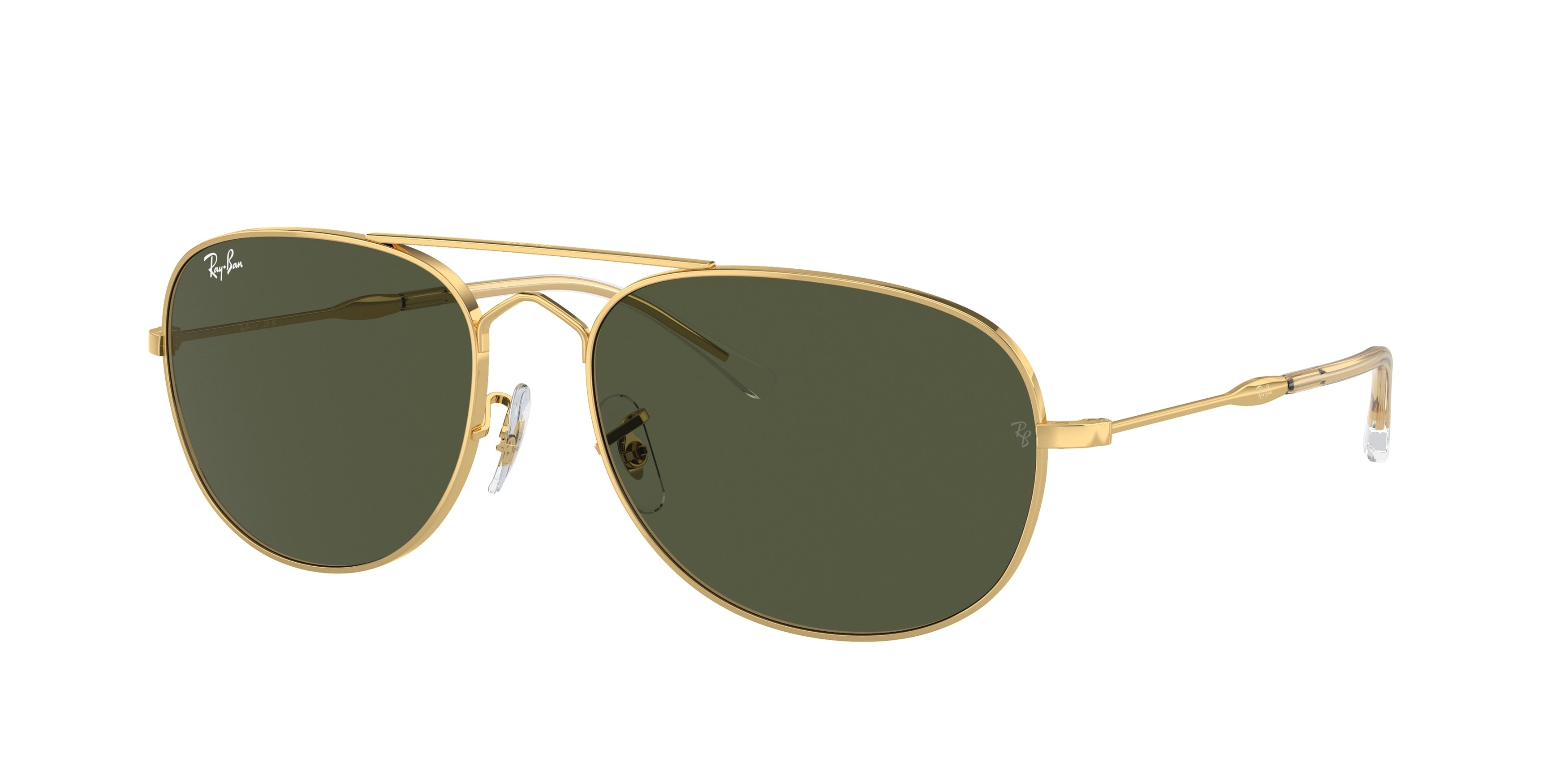 Ray-Ban BAIN BRIDGE RB3735 Pilot Sunglasses  001/31-Gold 60-145-17 - Color Map Gold