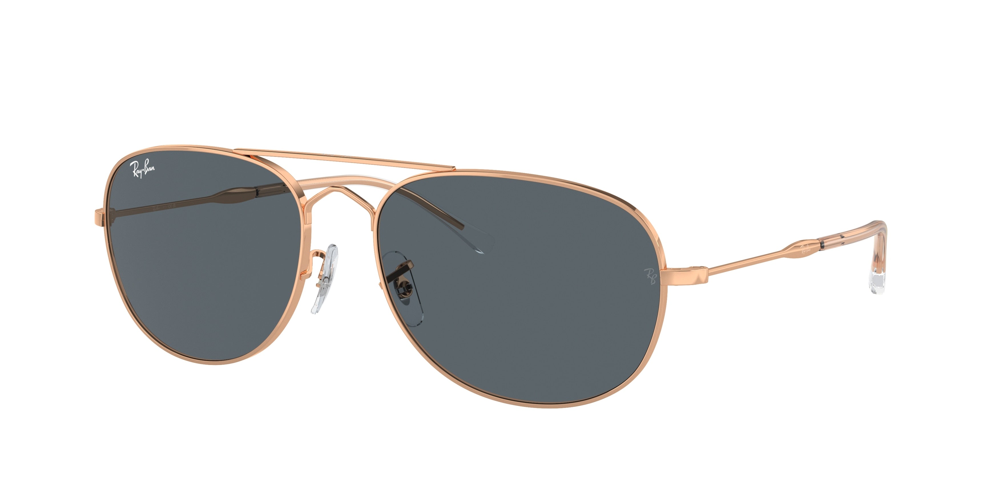 Ray-Ban BAIN BRIDGE RB3735 Pilot Sunglasses  9202R5-Rose Gold 60-145-17 - Color Map Gold