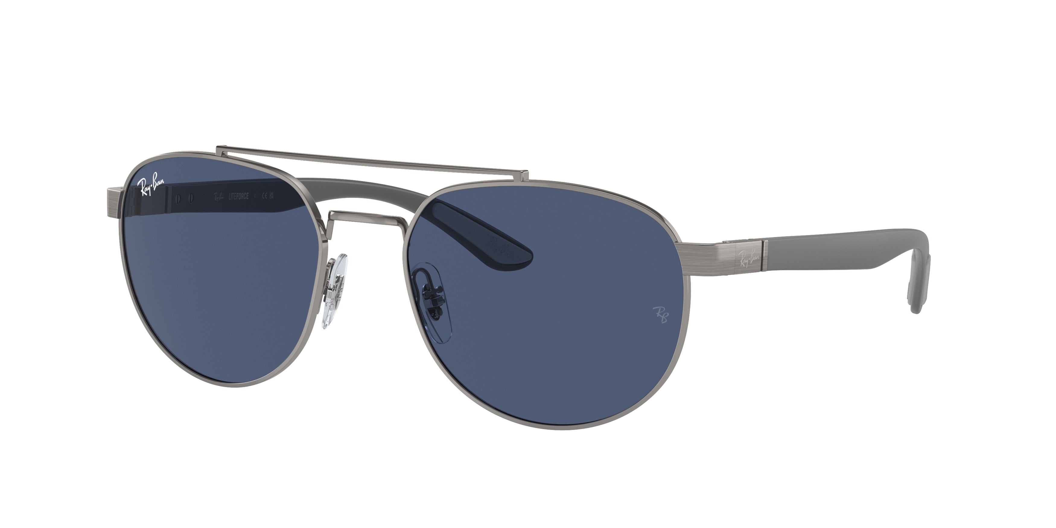 Ray-Ban RB3736 Irregular Sunglasses  004/80-Gunmetal 56-145-19 - Color Map Grey