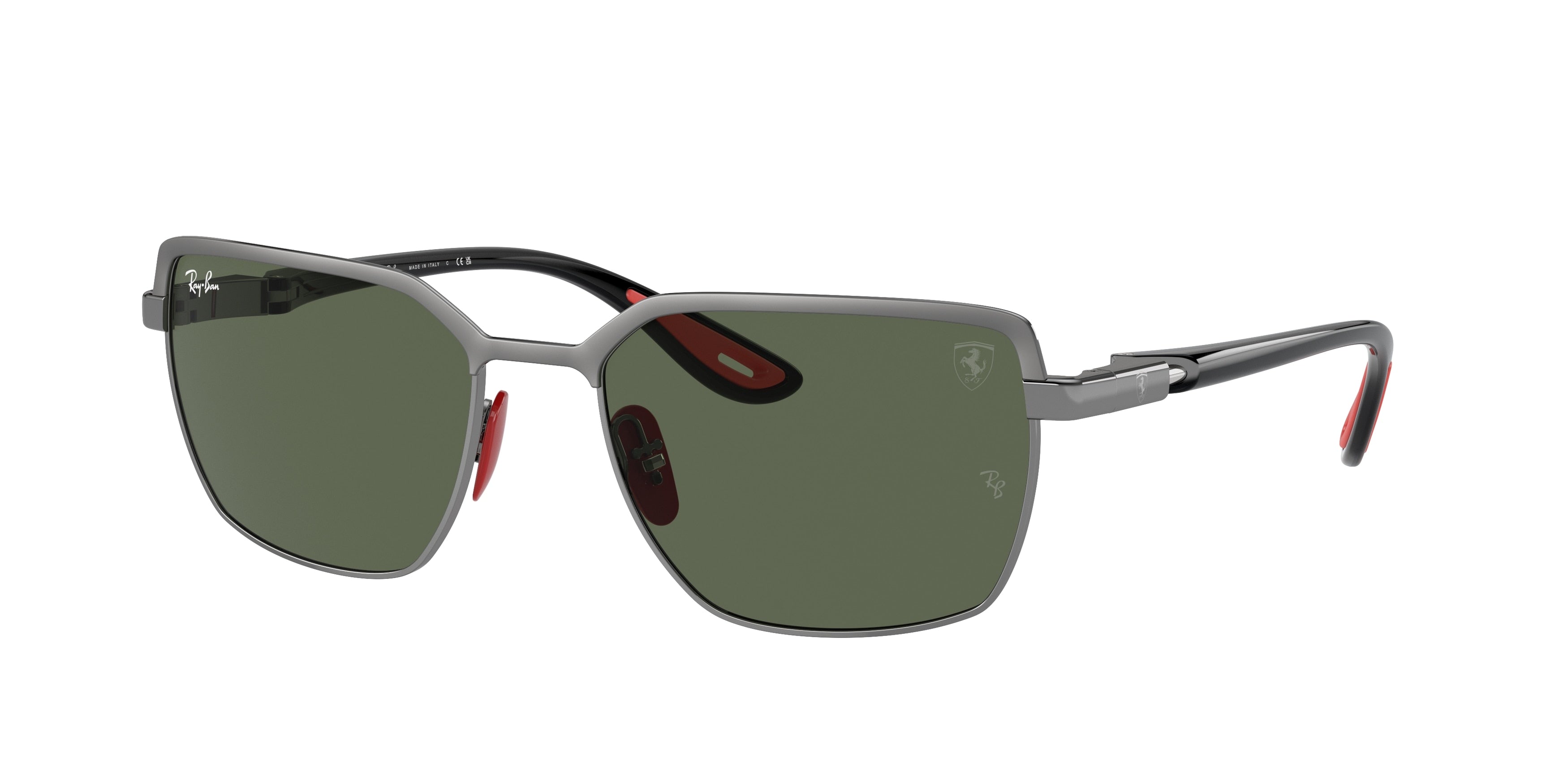 Ray-Ban RB3743M Square Sunglasses  F09971-Gunmetal On Gunmetal 58-145-19 - Color Map Grey