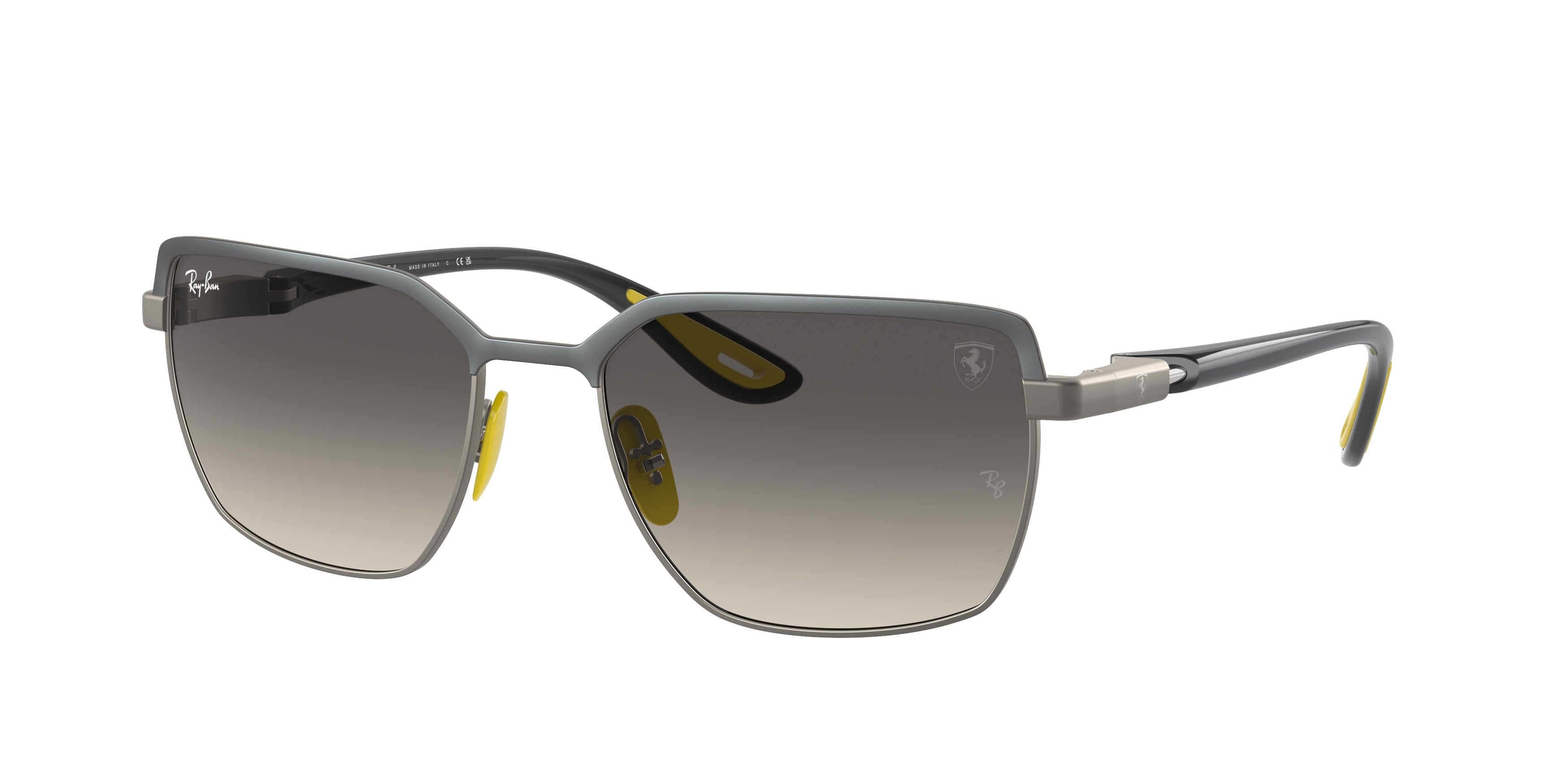 Ray-Ban RB3743M Square Sunglasses  F10111-Grey On Gunmetal 58-145-19 - Color Map Grey