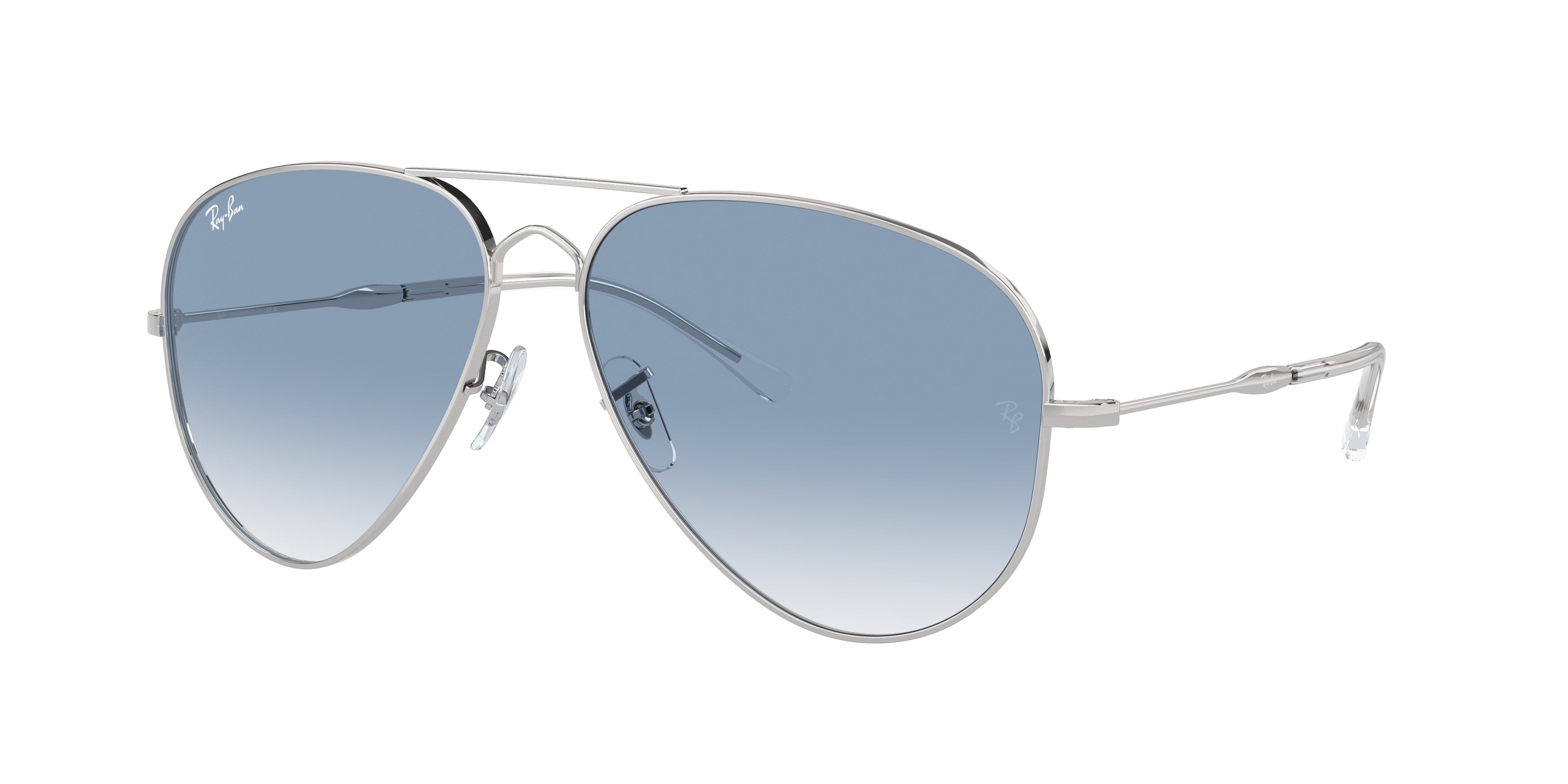 Ray-Ban OLD AVIATOR RB3825 Pilot Sunglasses  003/3F-Silver 62-145-14 - Color Map Silver