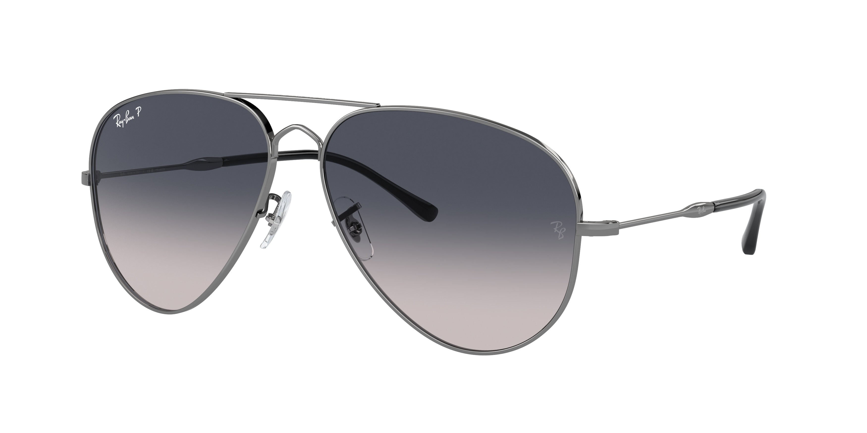 Ray-Ban OLD AVIATOR RB3825 Pilot Sunglasses  004/78-Gunmetal 62-145-14 - Color Map Grey