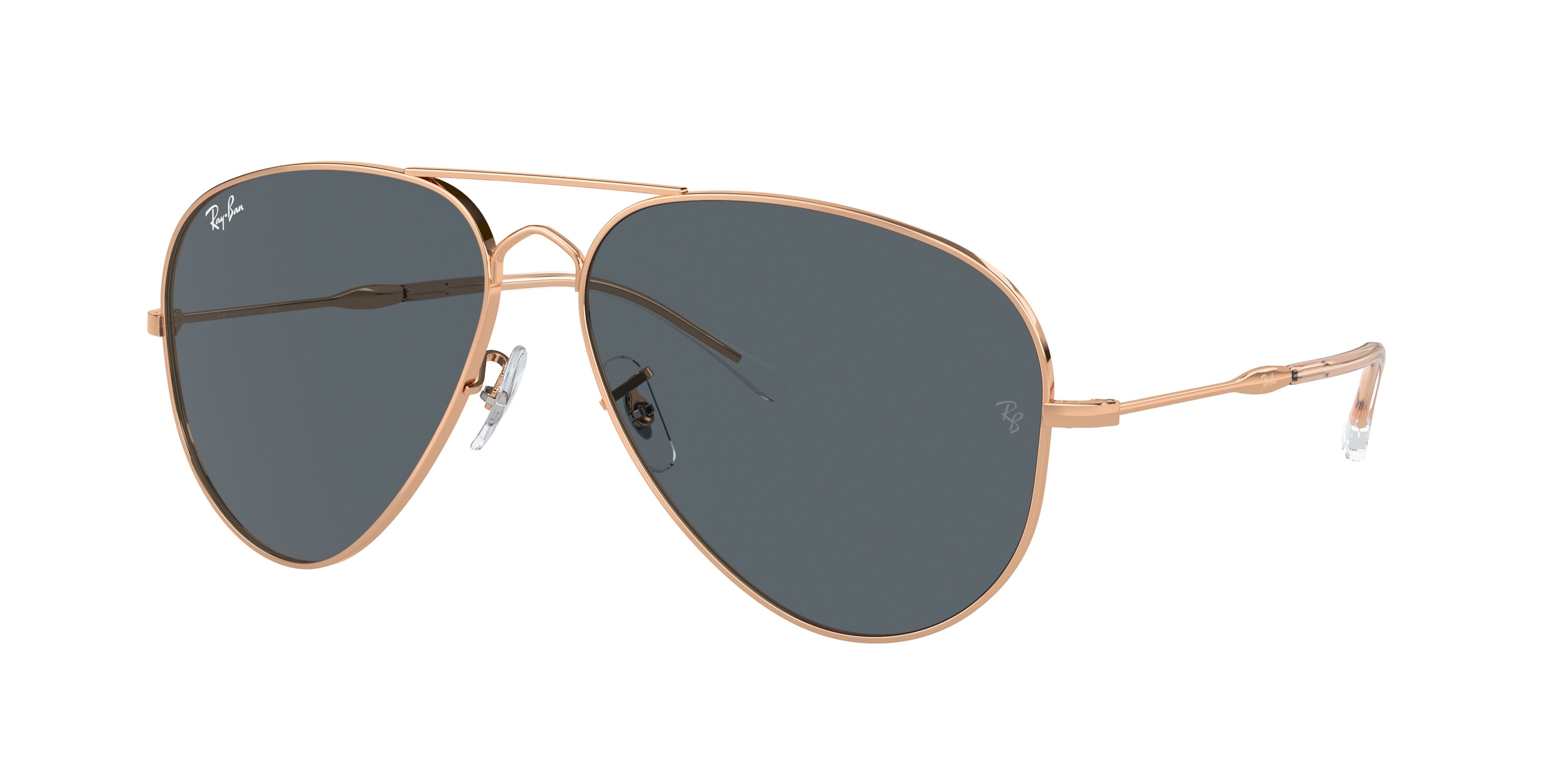 Ray-Ban OLD AVIATOR RB3825 Pilot Sunglasses  9202R5-Rose Gold 62-145-14 - Color Map Gold