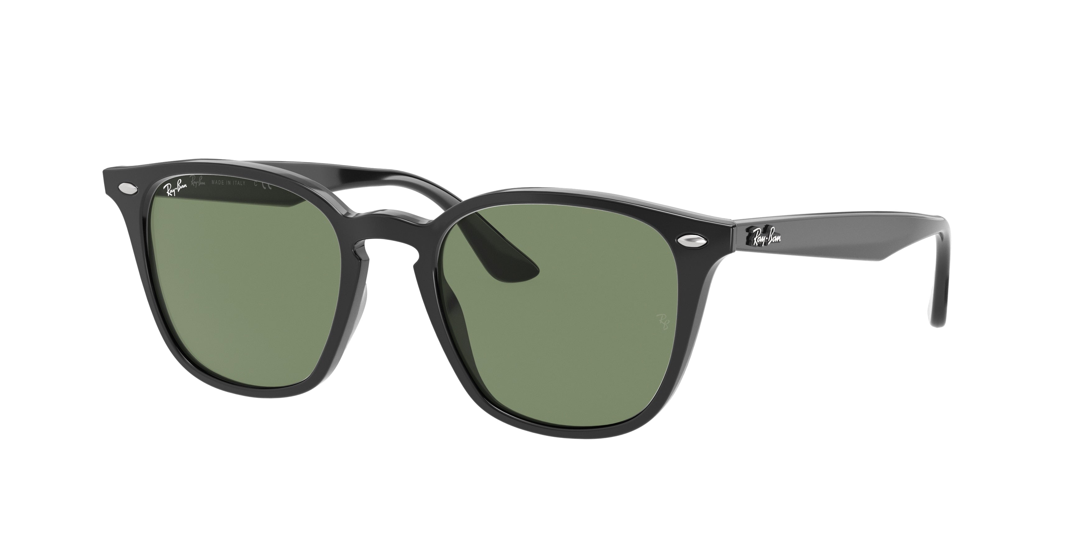 Ray-Ban RB4258F Square Sunglasses  601/71-Black 52-150-20 - Color Map Black