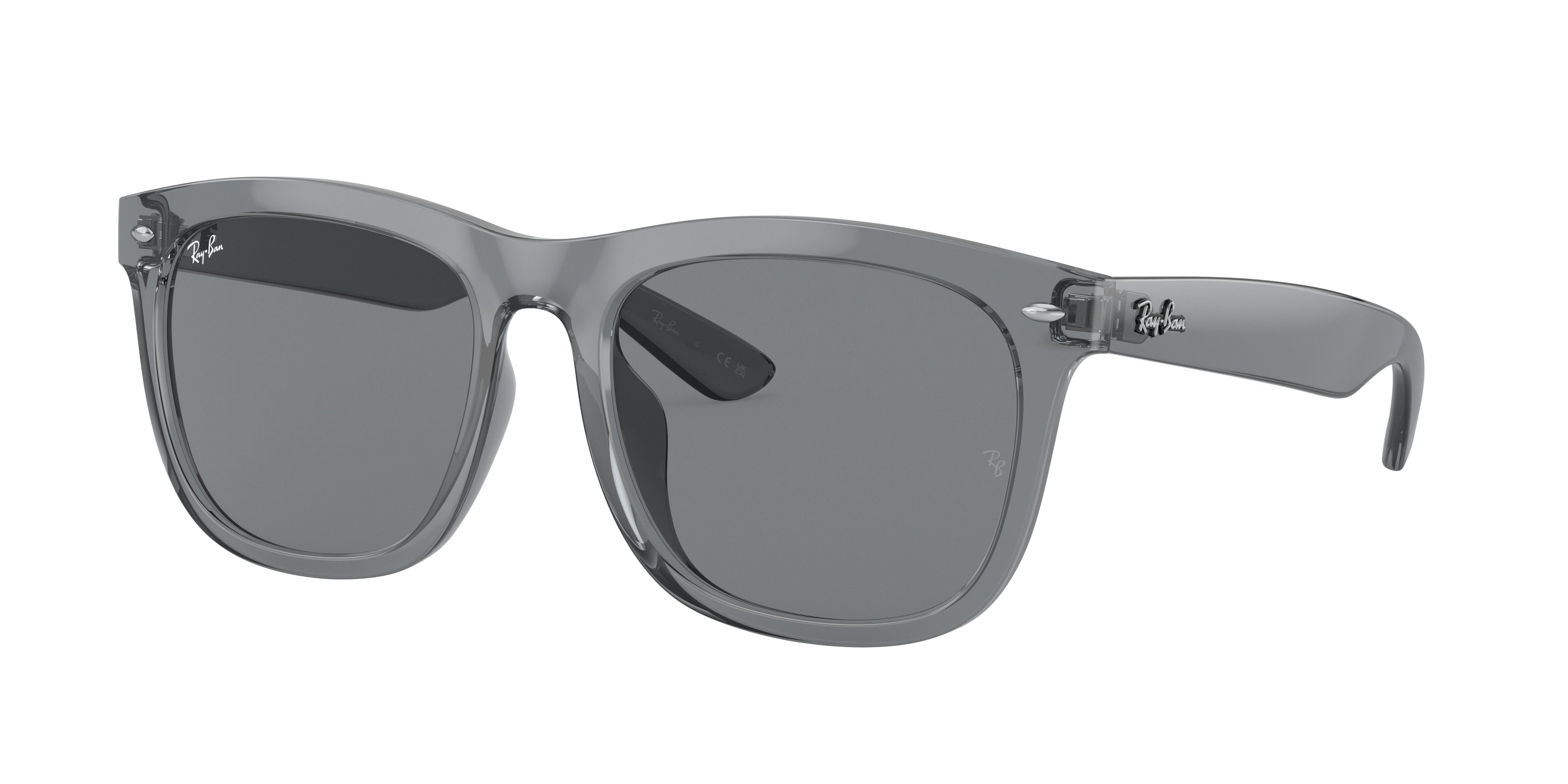 Ray-Ban RB4260D Square Sunglasses  645087-Transparent Grey 57-145-19 - Color Map Grey