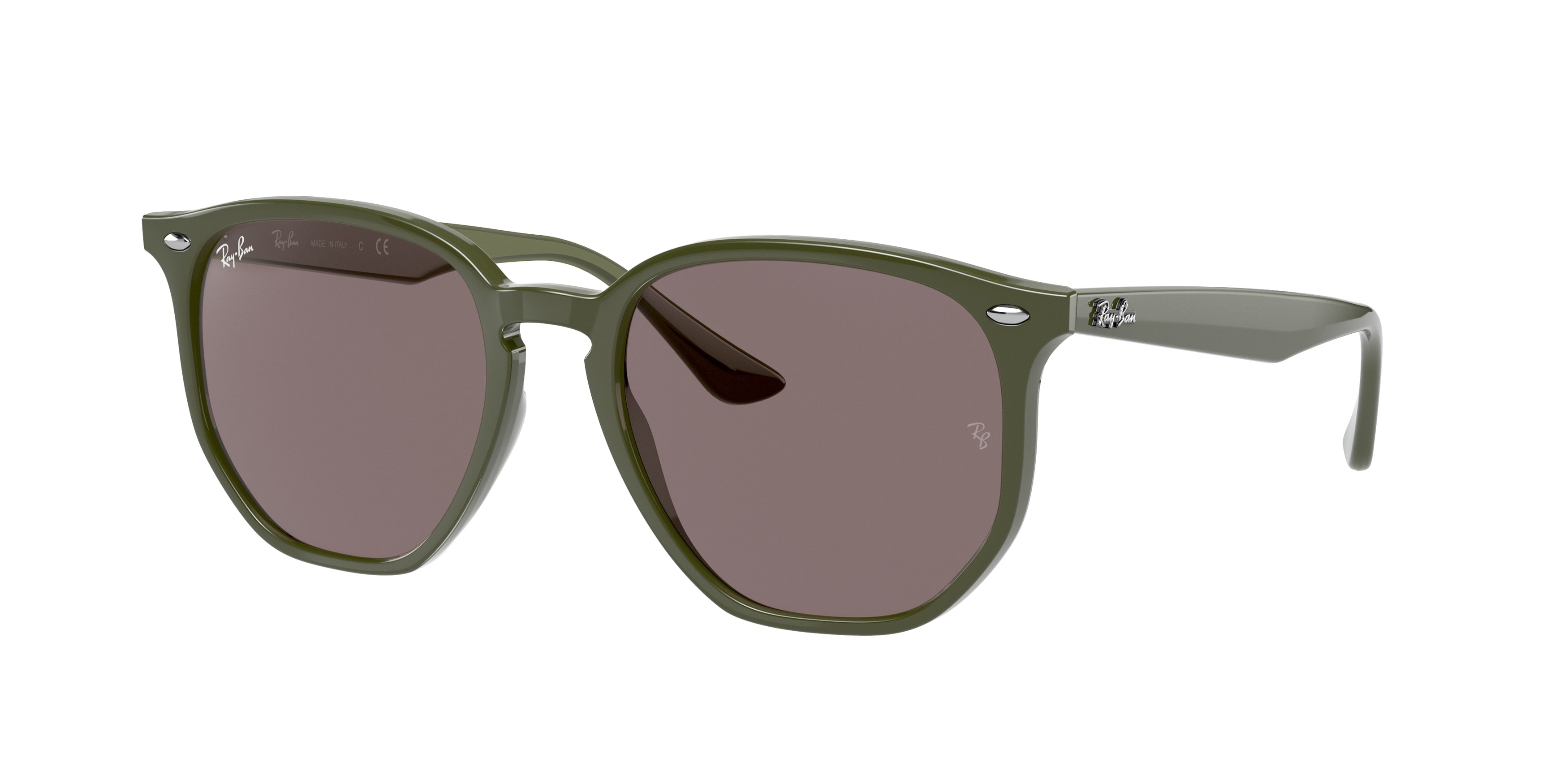 Ray-Ban RB4306F Irregular Sunglasses  65757N-Green 54-150-19 - Color Map Green