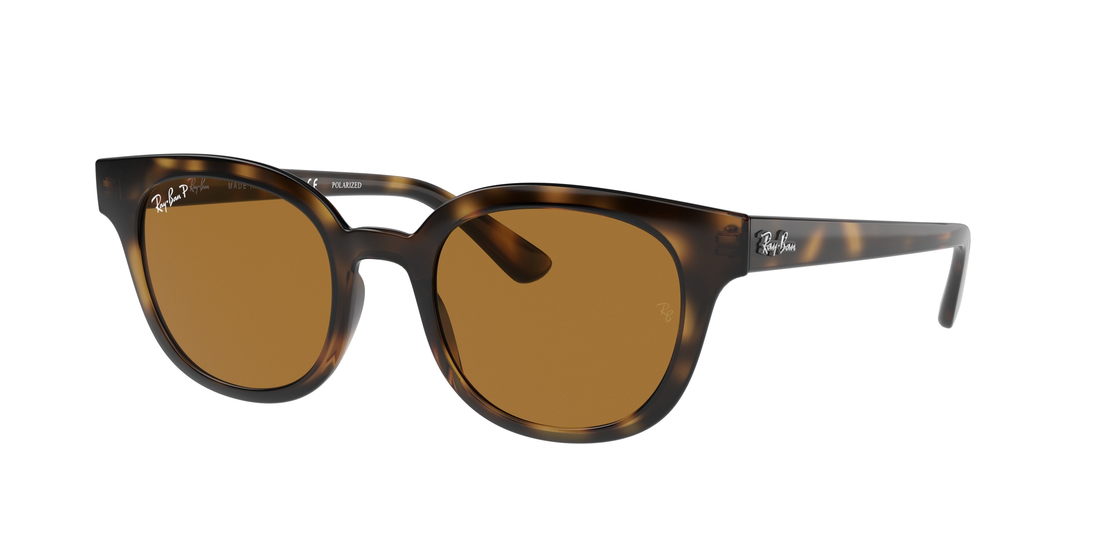 Ray-Ban RB4324 Square Sunglasses  710/83-Light Havana 50-150-21 - Color Map Tortoise