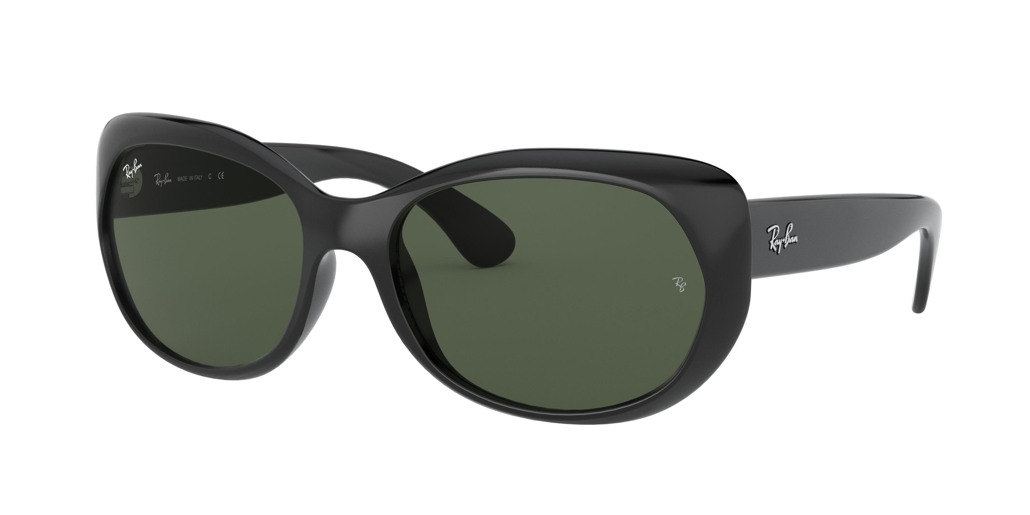 Ray-Ban RB4325 Square Sunglasses  601/71-Black 59-135-18 - Color Map Black