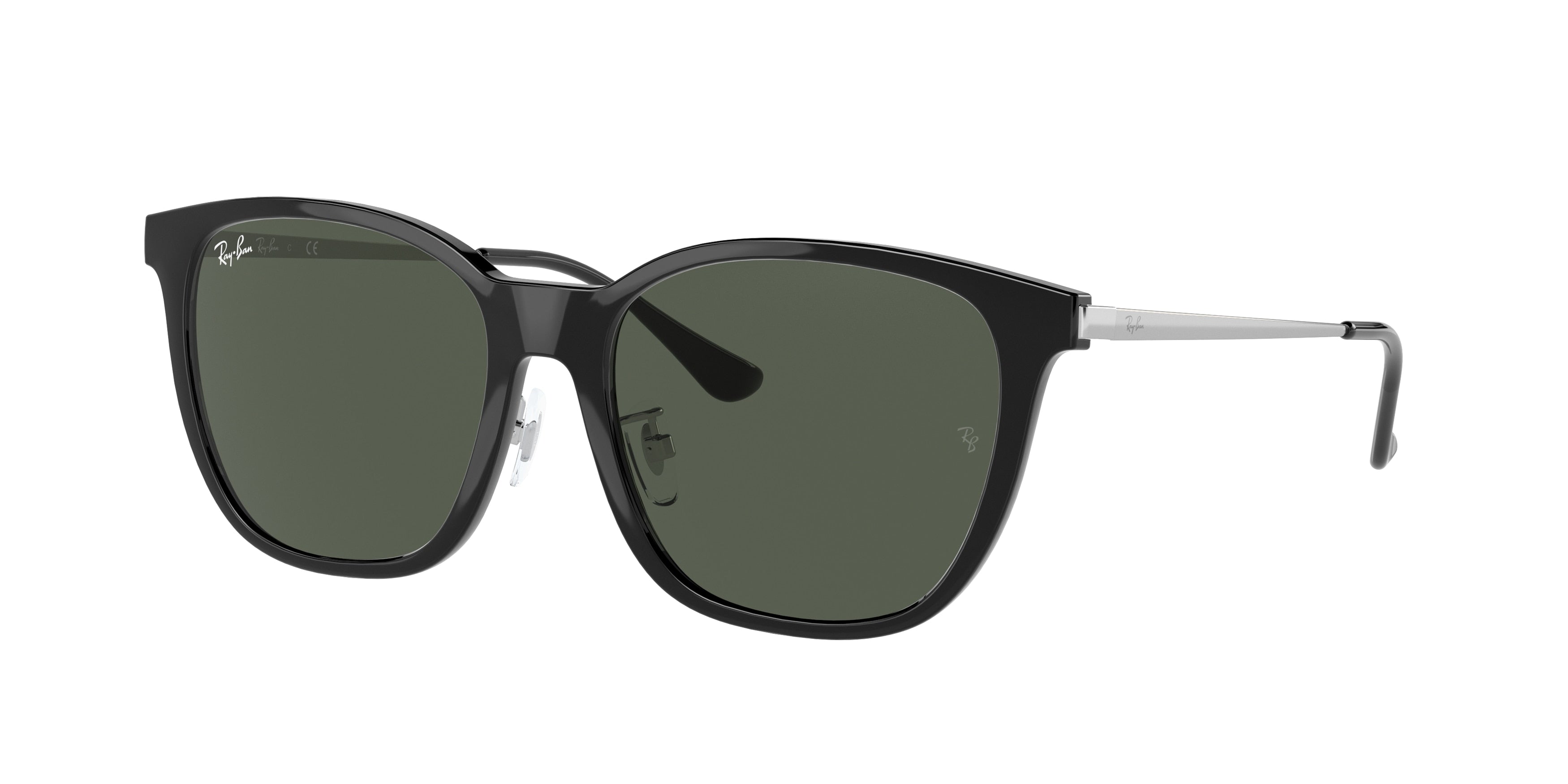 Ray-Ban RB4333D Square Sunglasses  629271-Black 55-145-17 - Color Map Black