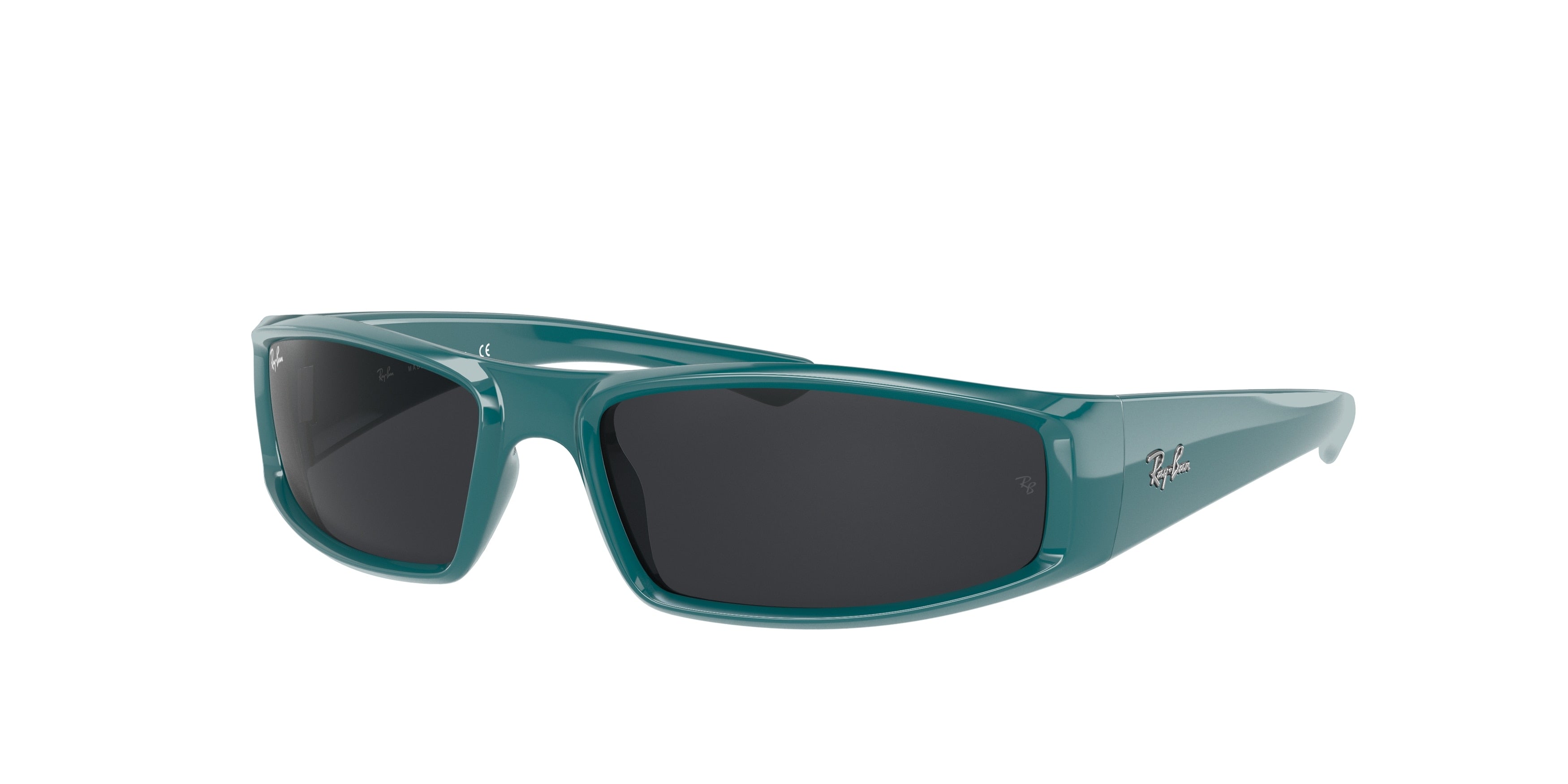 Ray-Ban RB4335 Pillow Sunglasses  648687-Turquoise 58-130-17 - Color Map Blue