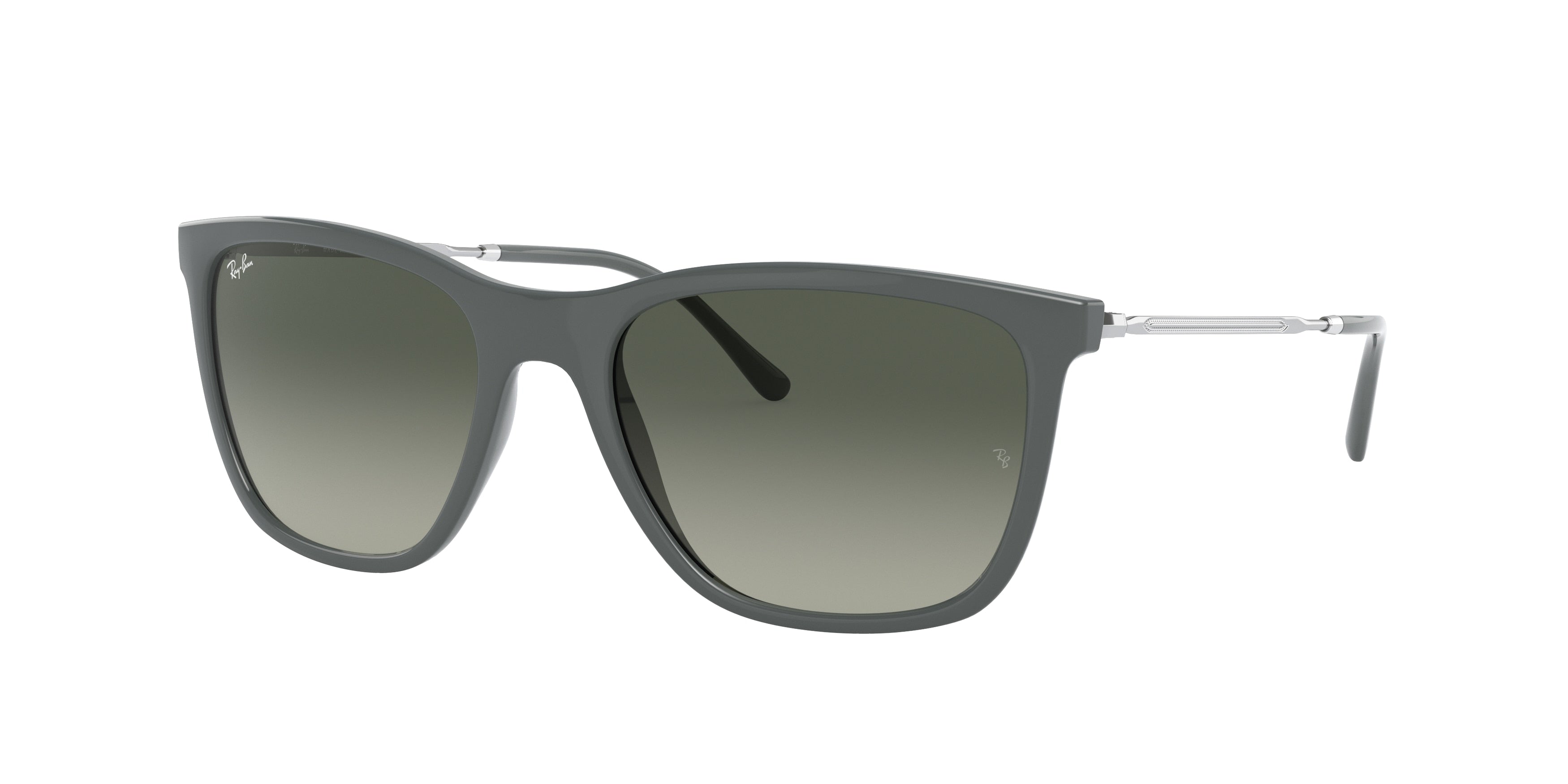 Ray-Ban RB4344 Pillow Sunglasses  653671-Grey 56-140-19 - Color Map Grey