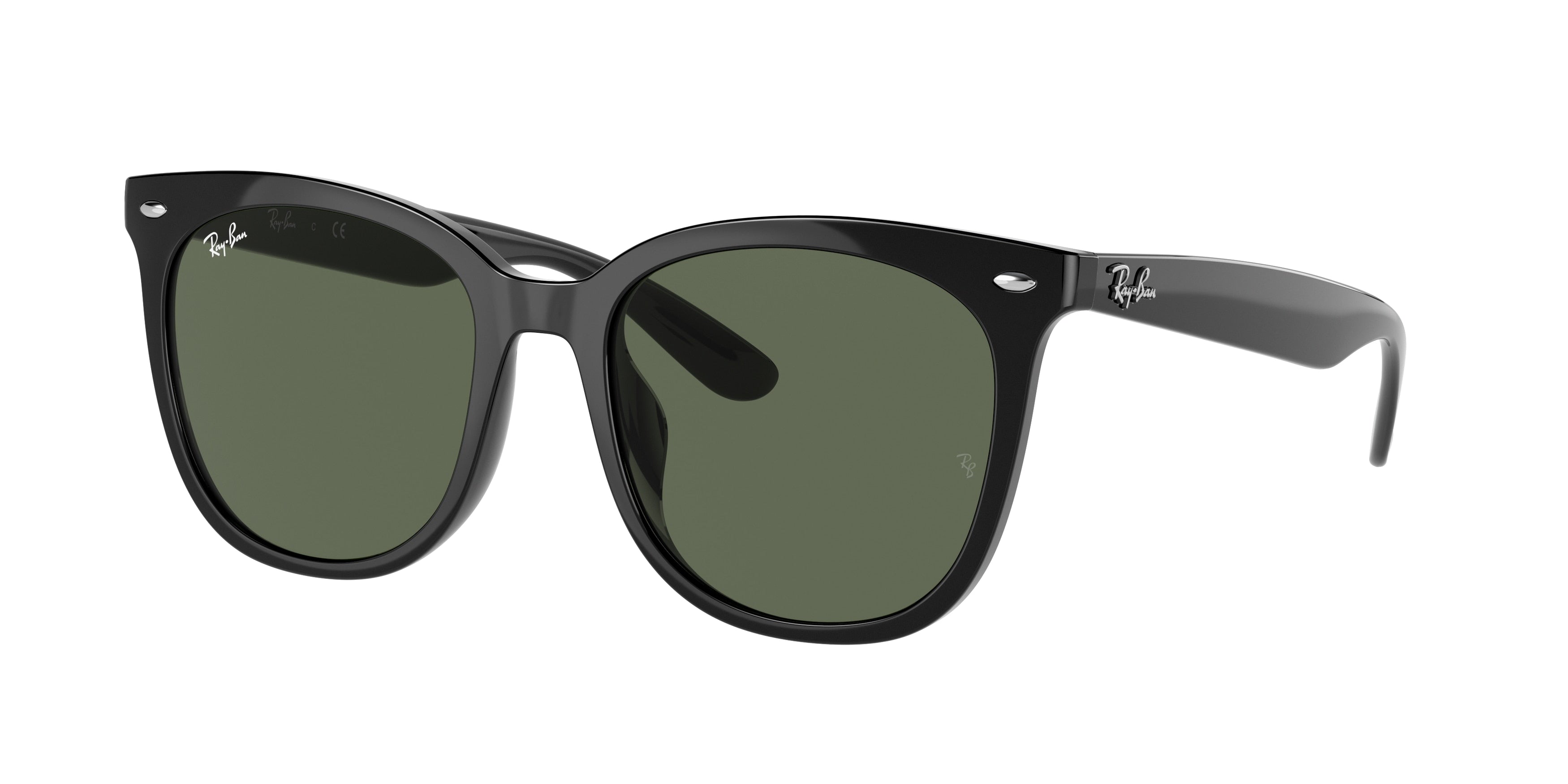 Ray-Ban RB4379D Square Sunglasses  601/71-Black 55-150-19 - Color Map Black