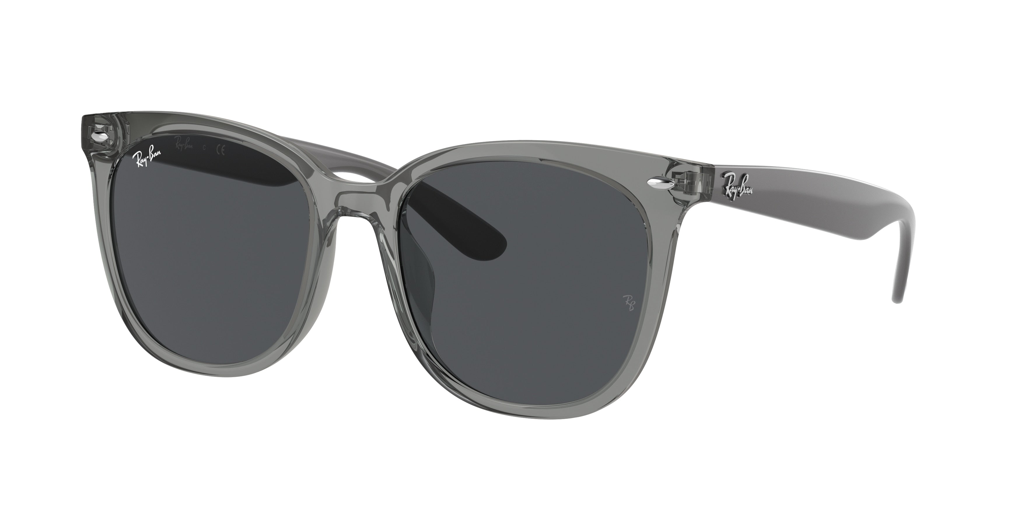 Ray-Ban RB4379D Square Sunglasses  659987-Transparent Grey 55-150-19 - Color Map Grey