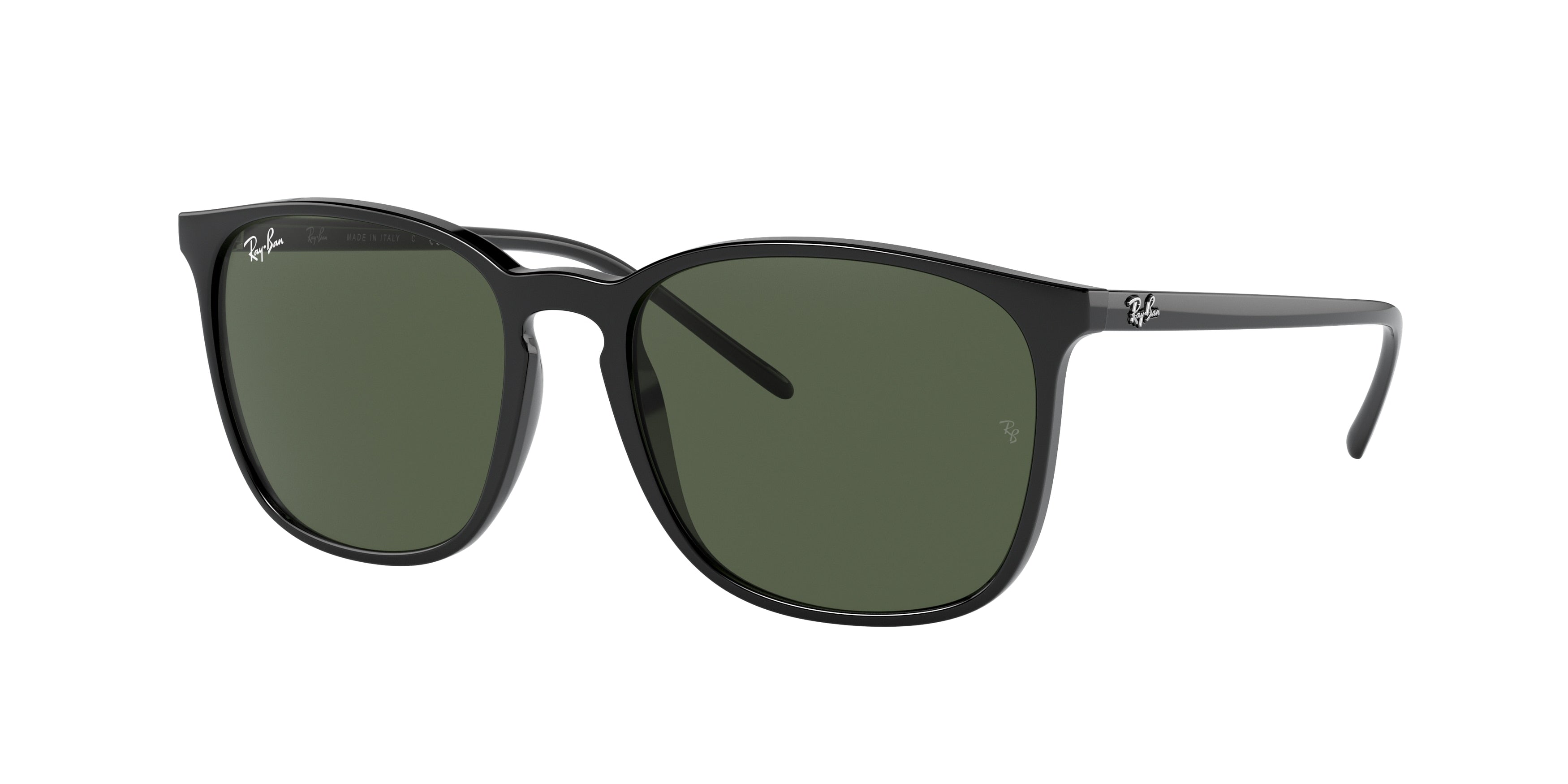 Ray-Ban RB4387 Square Sunglasses  601/71-Black 56-145-18 - Color Map Black